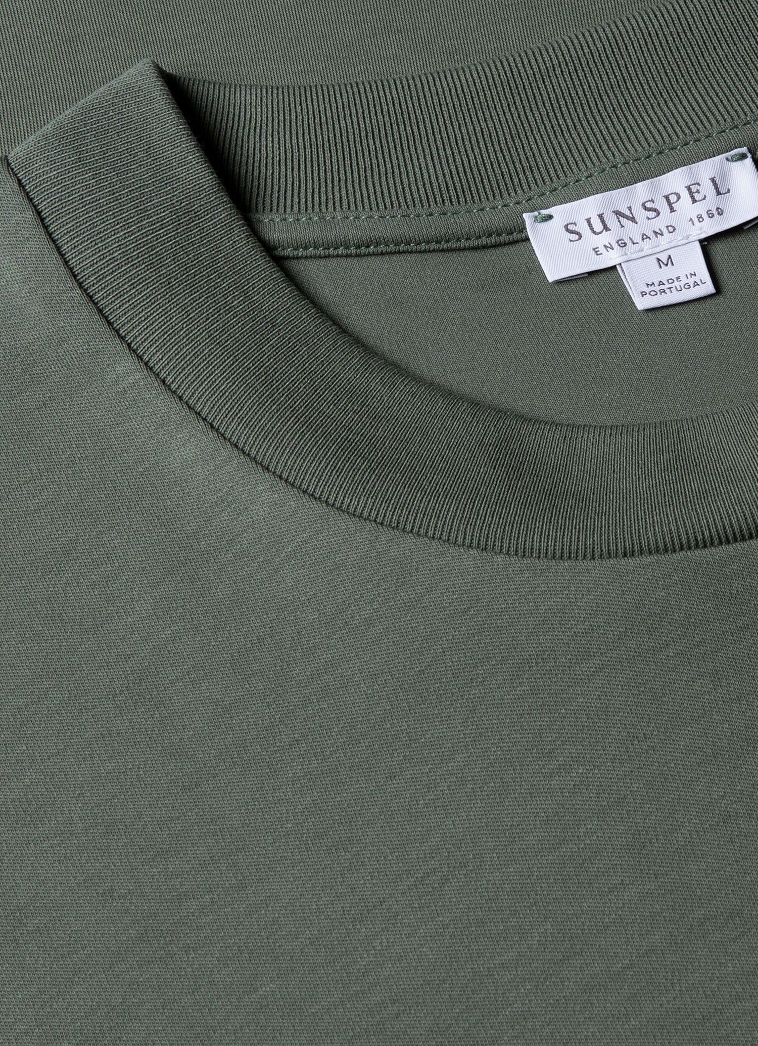 Men's Relaxed Fit Heavyweight T-shirt in Dusk Green - Image 4