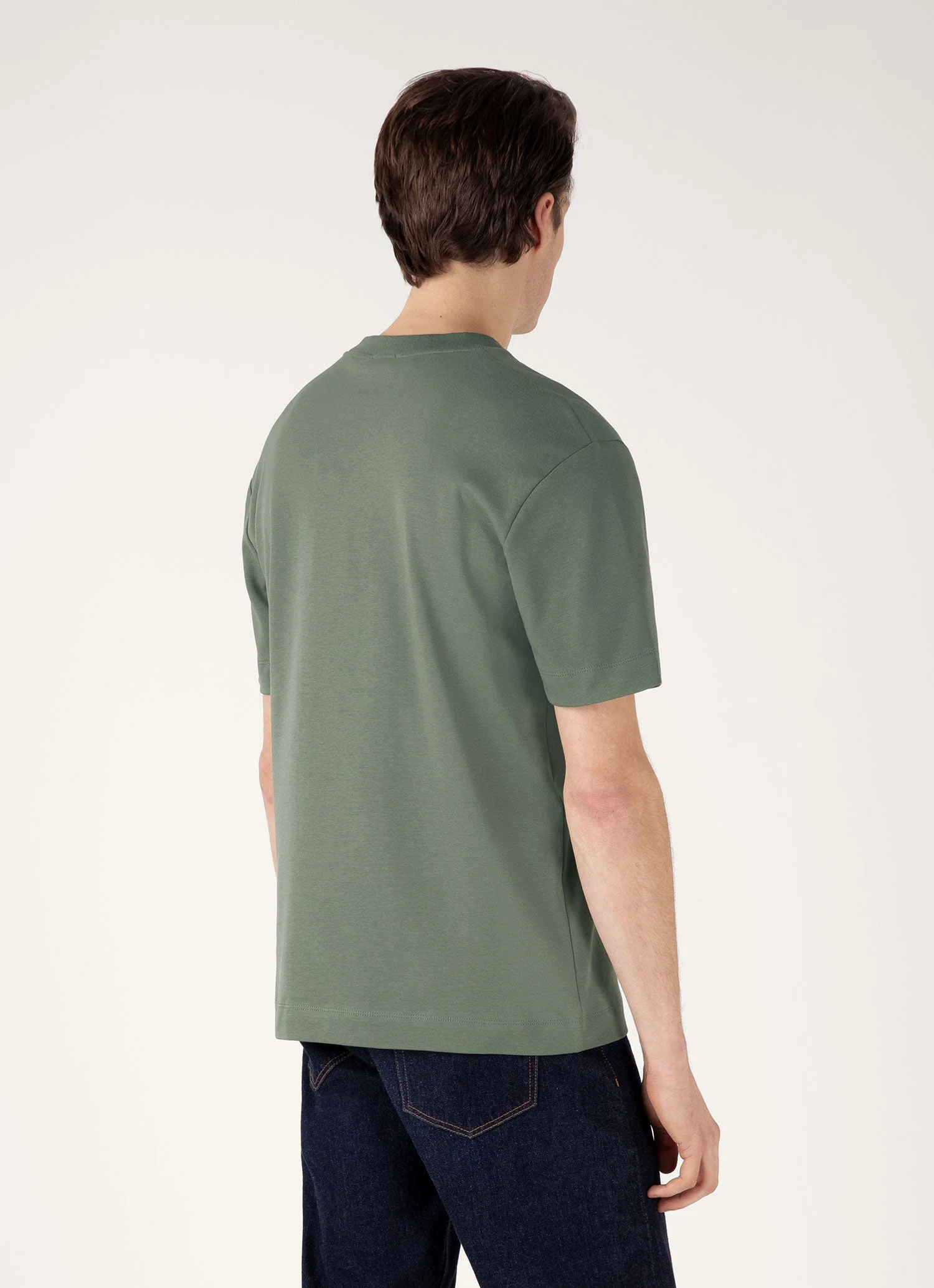 Men's Relaxed Fit Heavyweight T-shirt in Dusk Green - Image 5