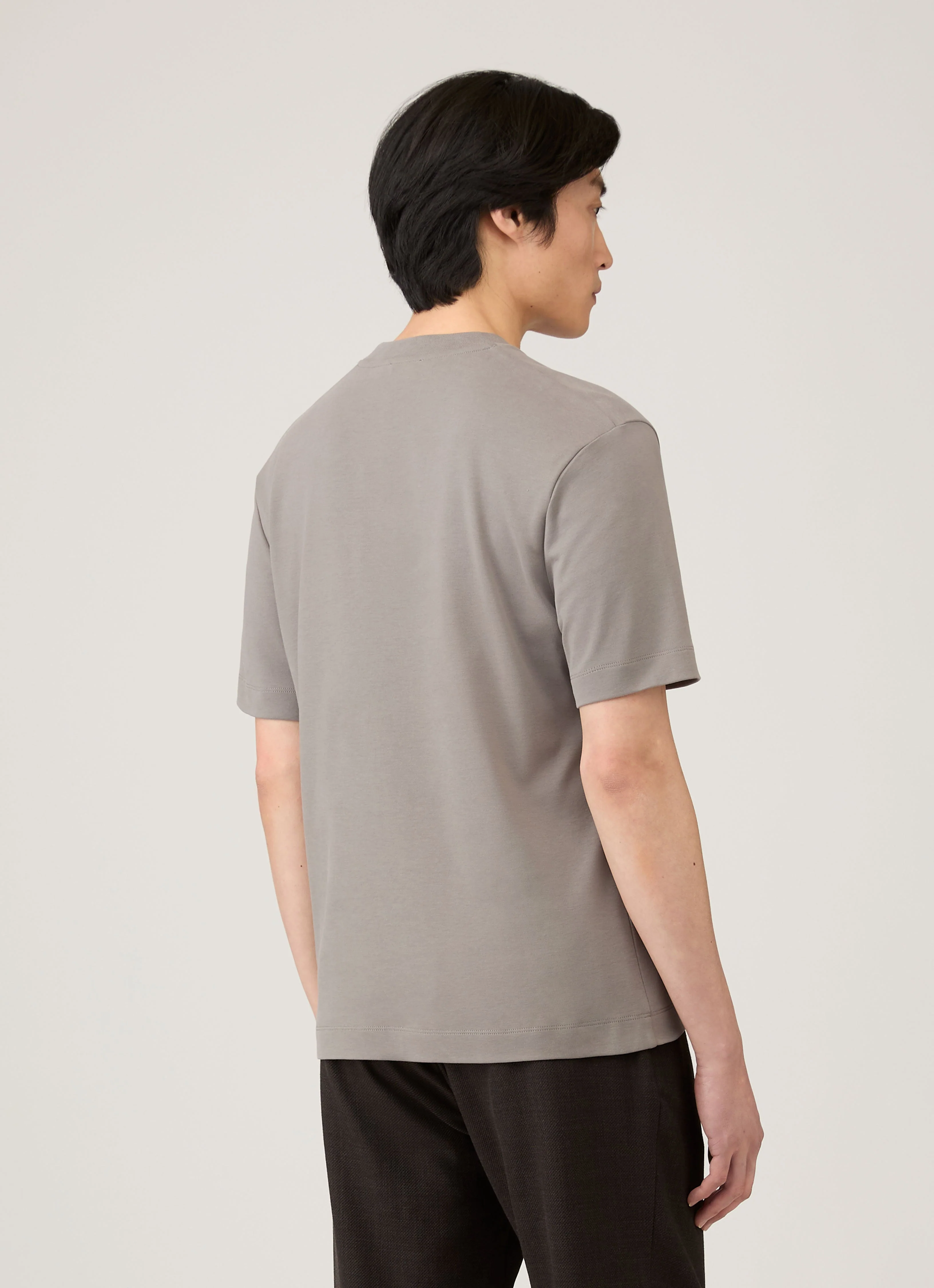Men's Relaxed Fit Heavyweight T-shirt in Iron Grey - Image 5
