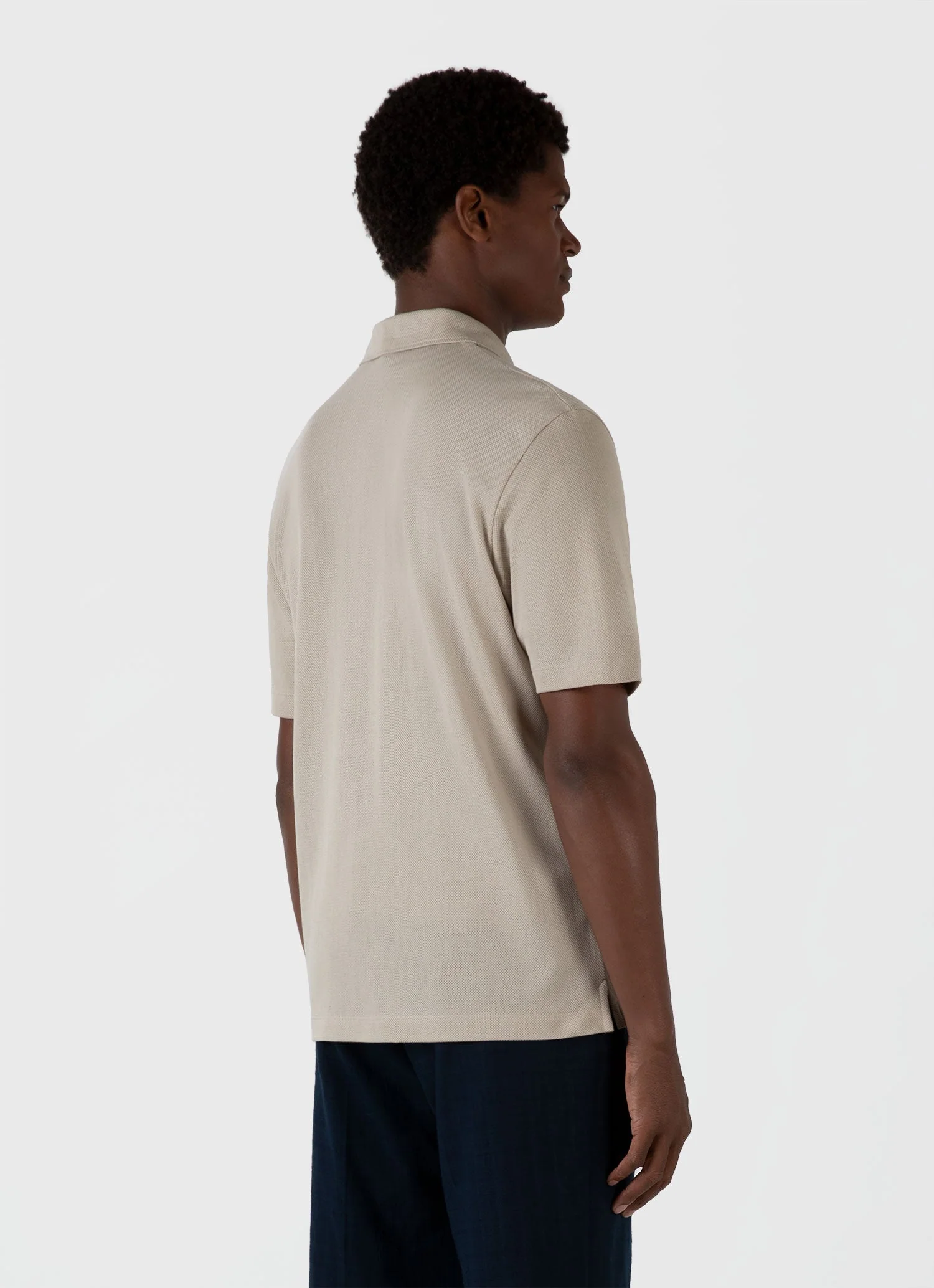 Men's Riviera Camp Collar Shirt in Ash Grey - Image 5