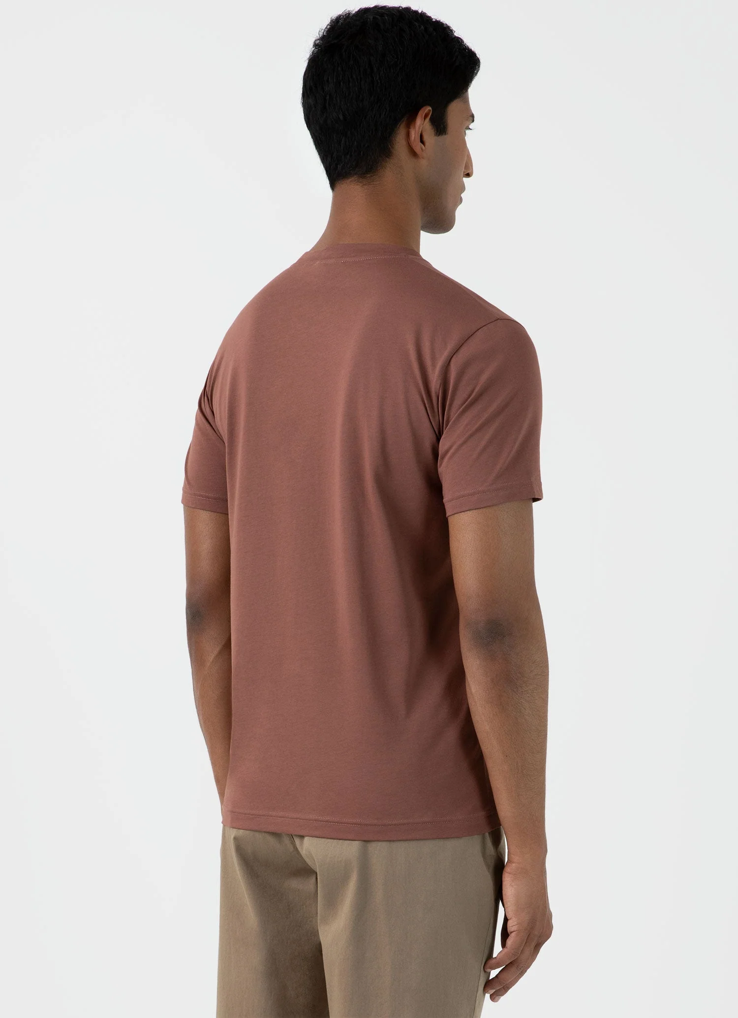 Men's Riviera Midweight T‑shirt in Brown - Image 5