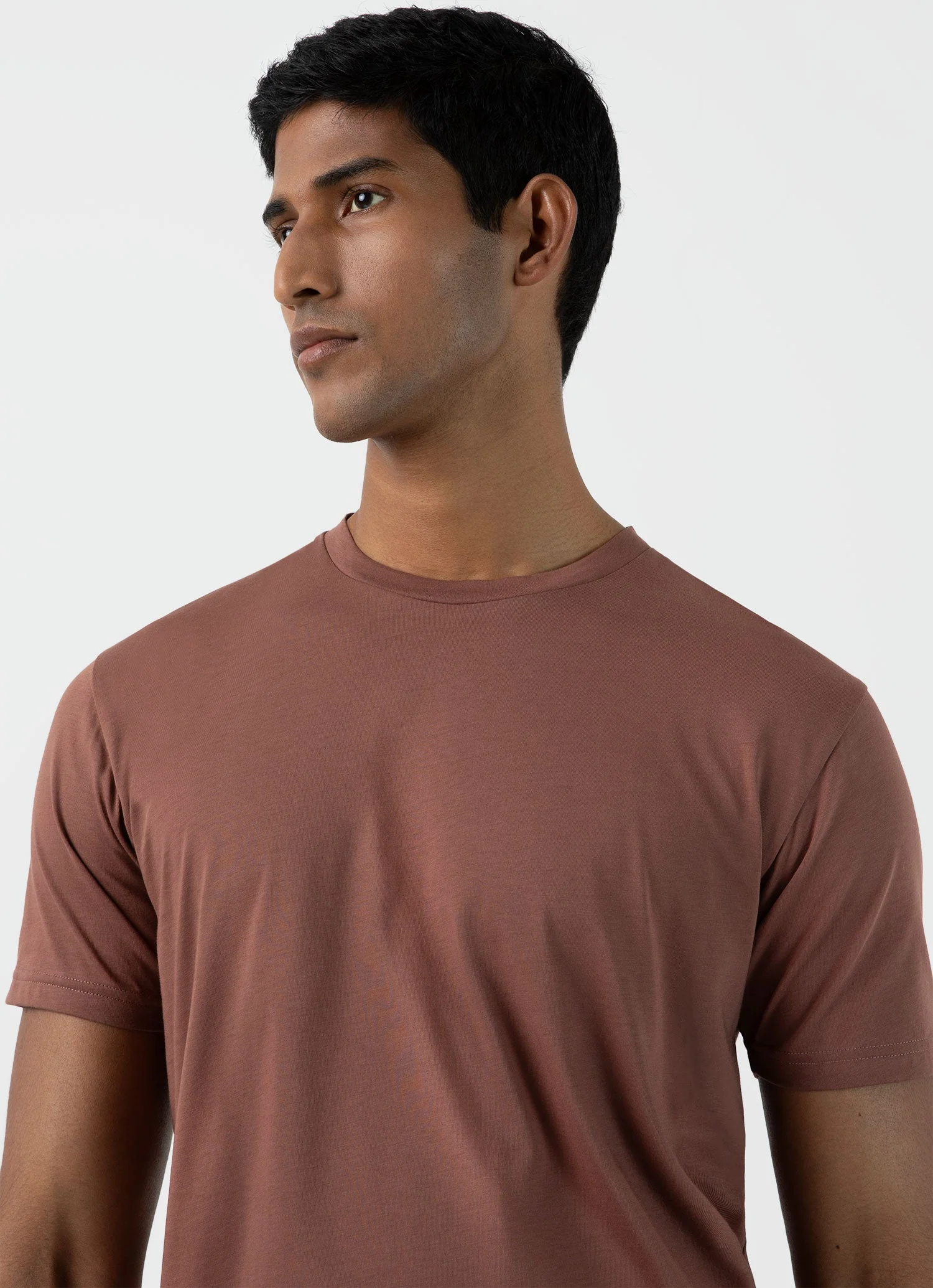 Men's Riviera Midweight T‑shirt in Brown - Image 6