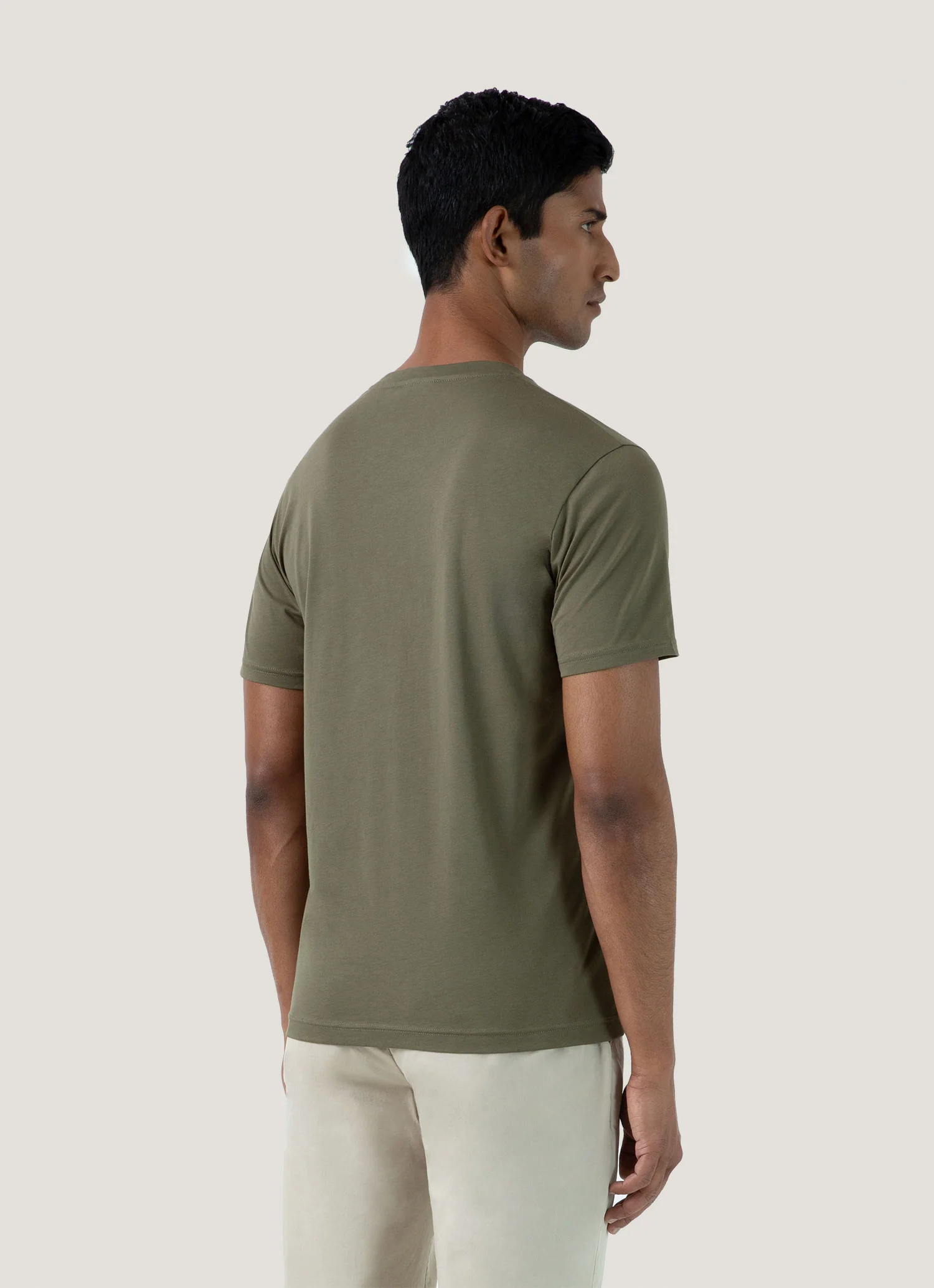 Men's Riviera Midweight T‑shirt in Khaki - Image 5