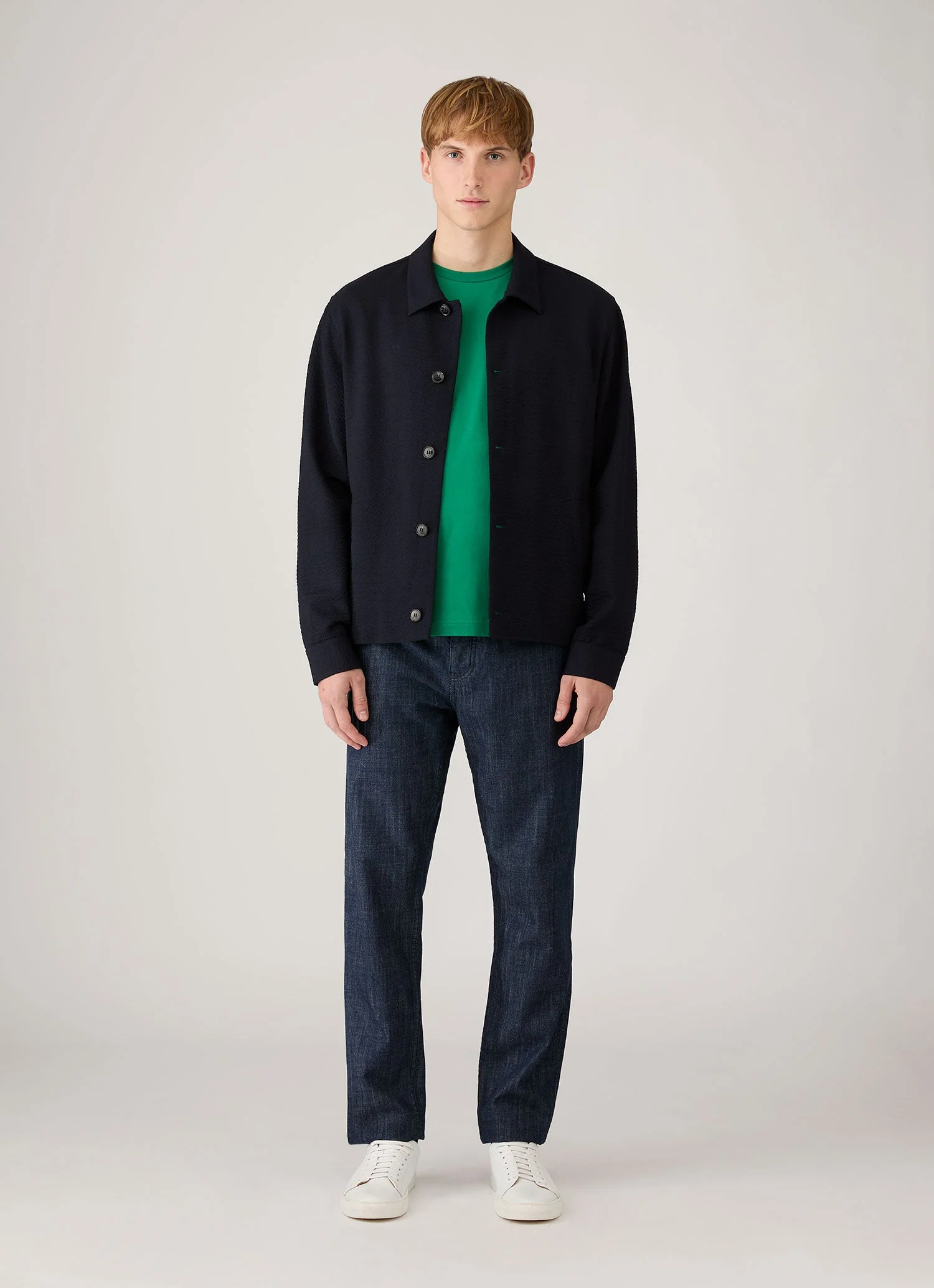 Men's Riviera Midweight T-shirt in Bright Green - Image 3