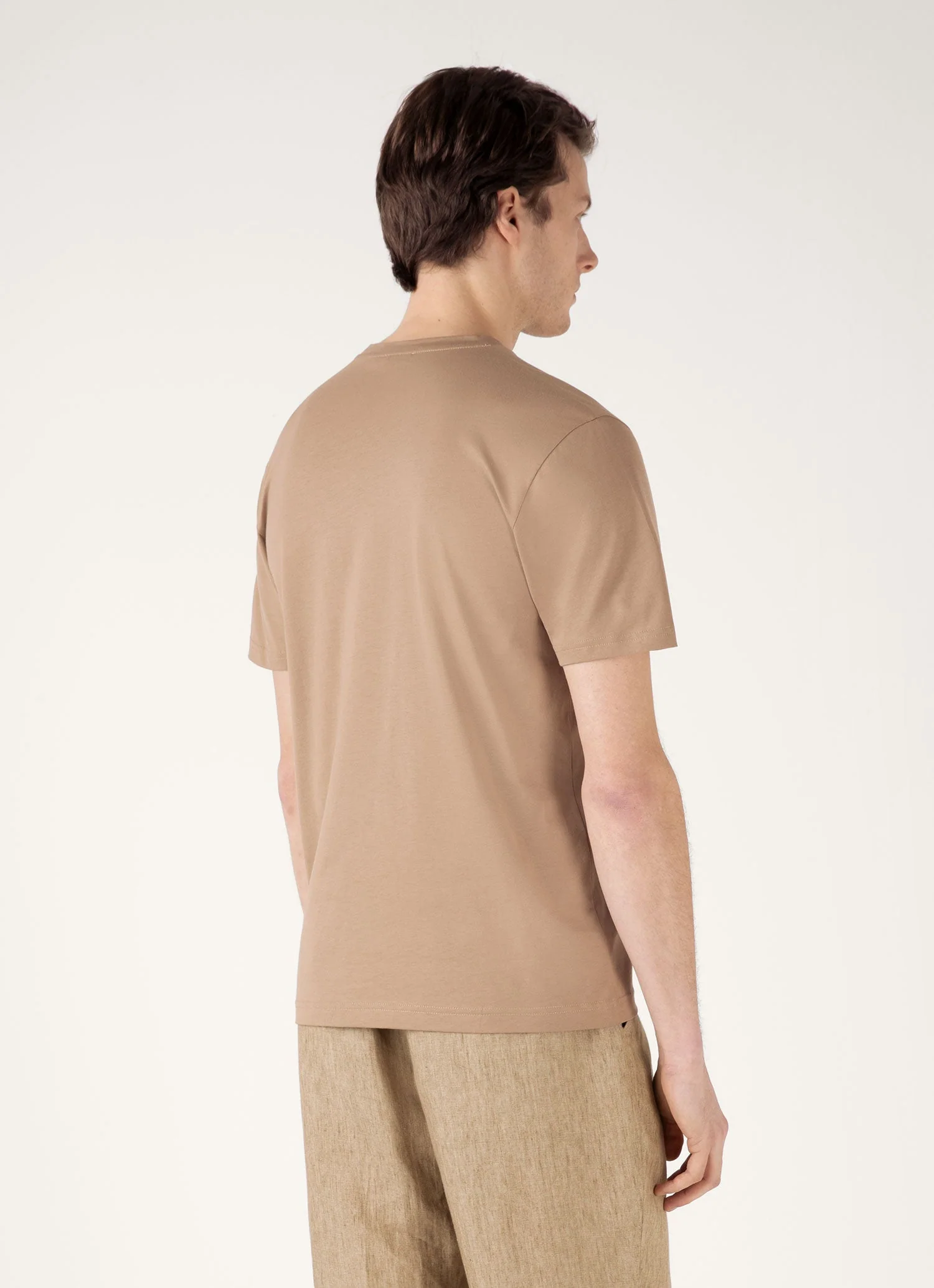 Men's Riviera Midweight T-shirt in Dune - Image 5