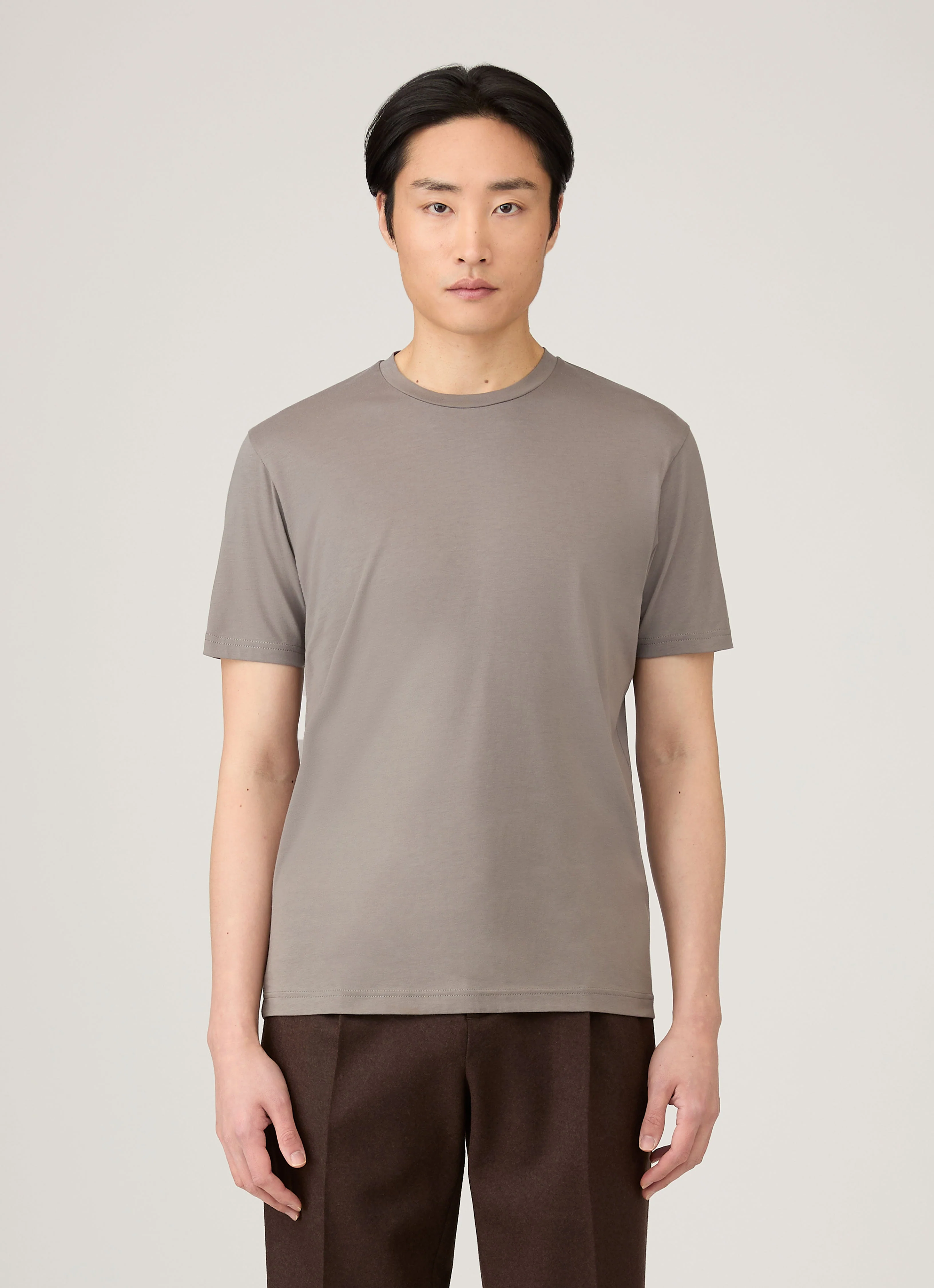 Men's Riviera Midweight T-shirt in Iron Grey - Image 2