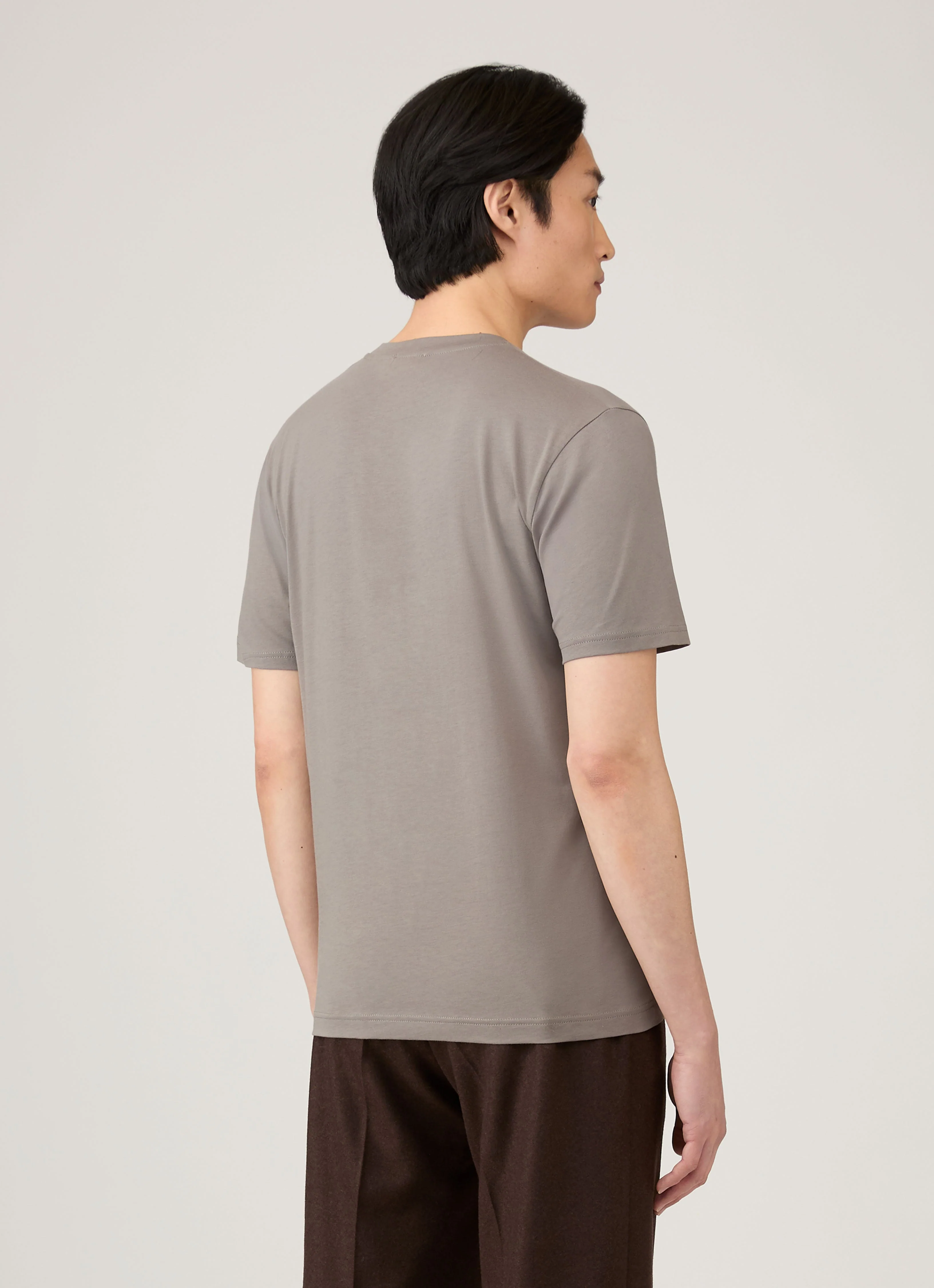 Men's Riviera Midweight T-shirt in Iron Grey - Image 5