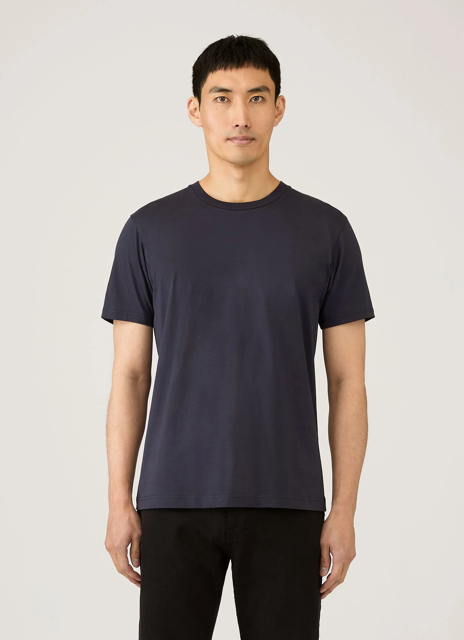 Men's Riviera Midweight T-shirt in Navy - Image 2