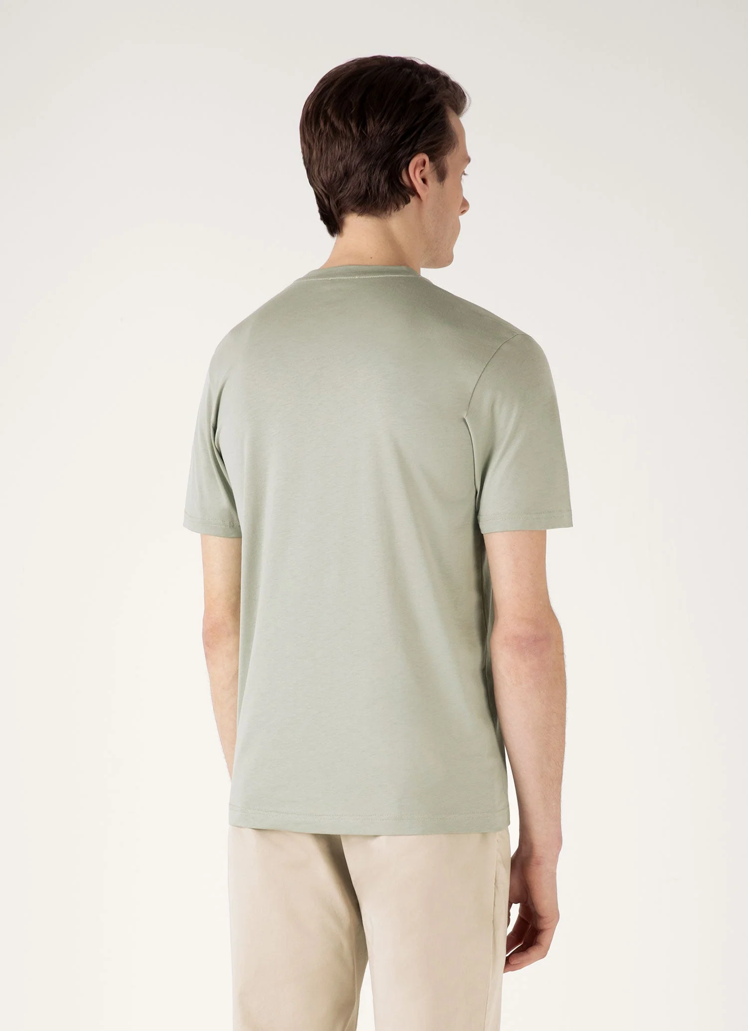 Men's Riviera Midweight T-shirt in Pastel Green - Image 5