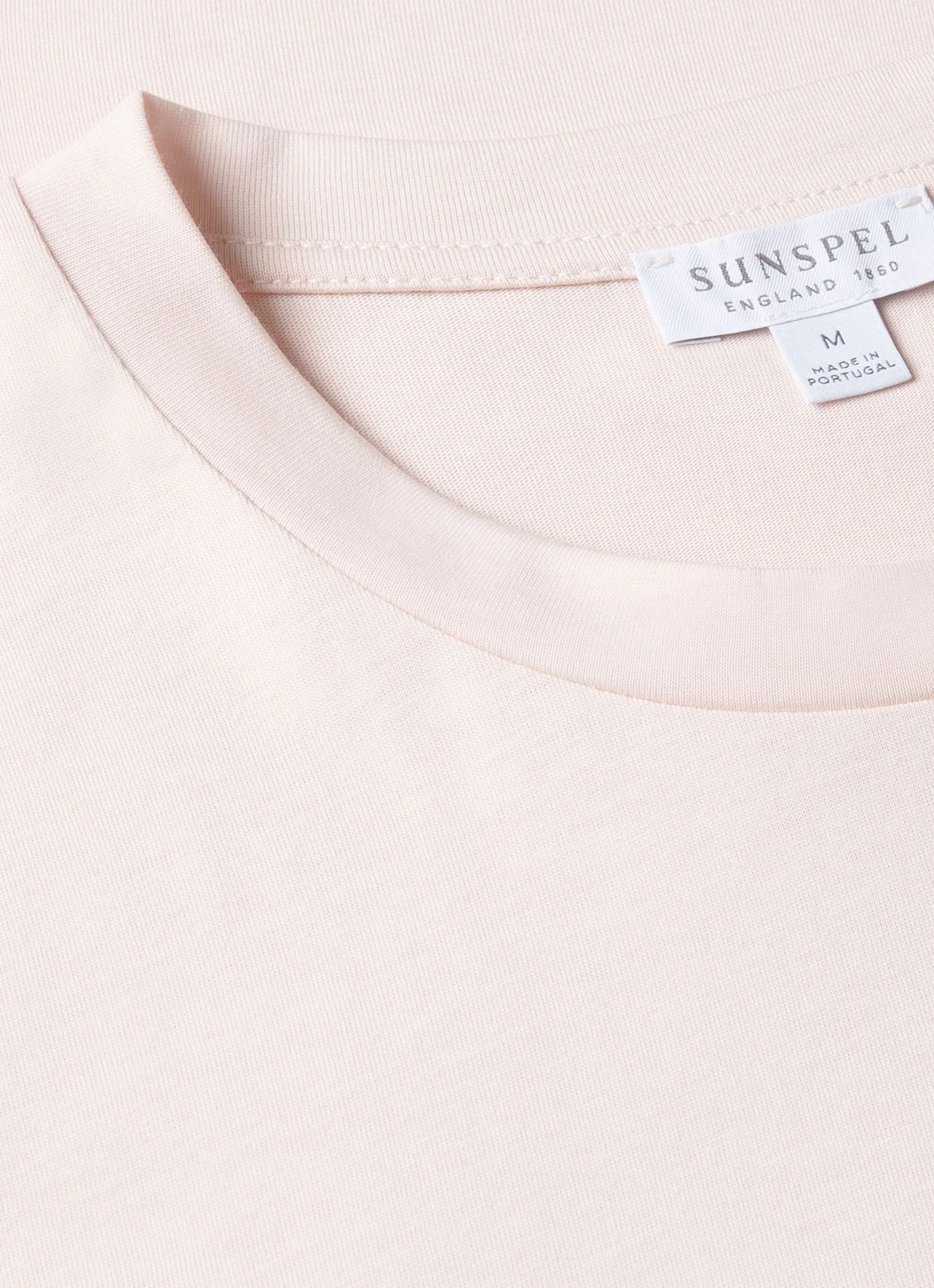 Men's Riviera Midweight T-shirt in Pastel Pink - Image 4