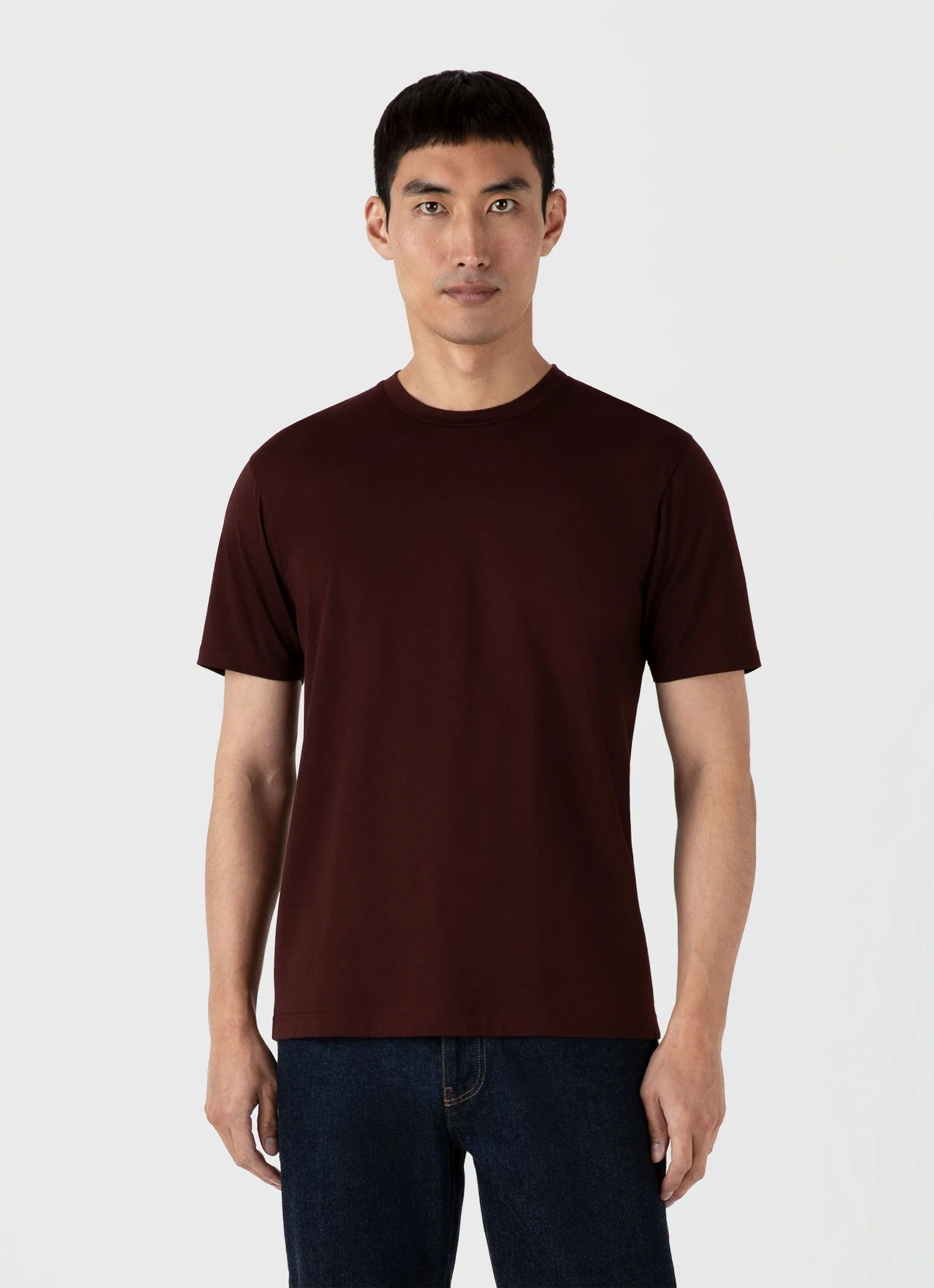 Men's Riviera Midweight T-shirt in Raisin - Image 2