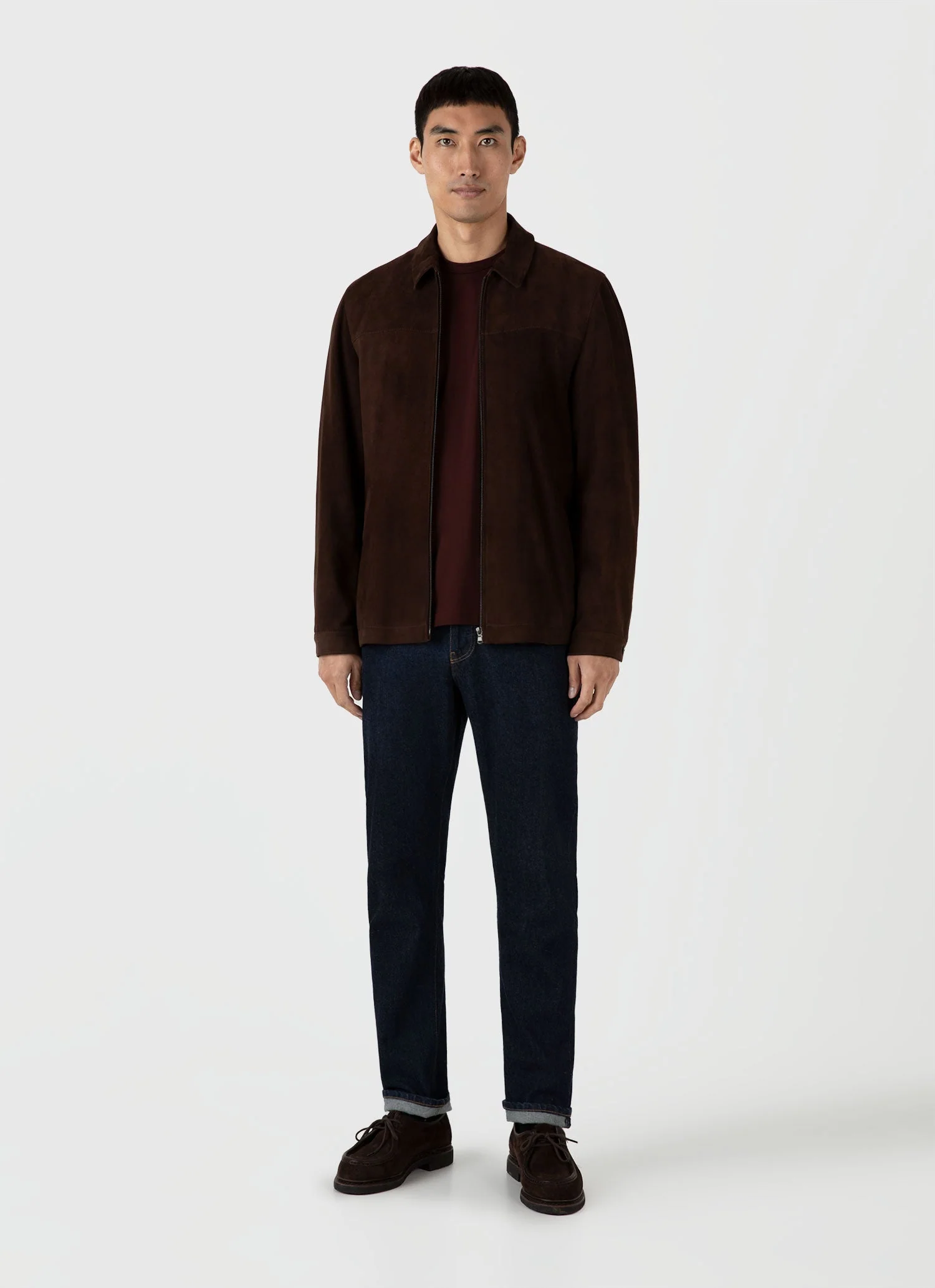 Men's Riviera Midweight T-shirt in Raisin - Image 3