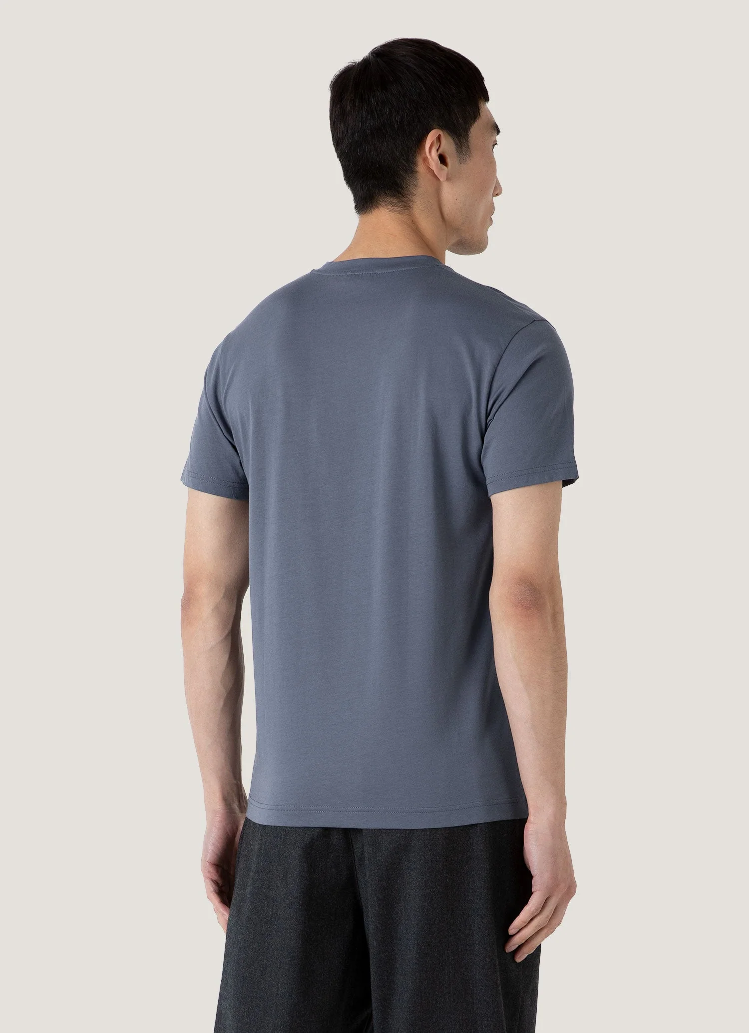 Men's Riviera Midweight T-shirt in Slate Blue - Image 5