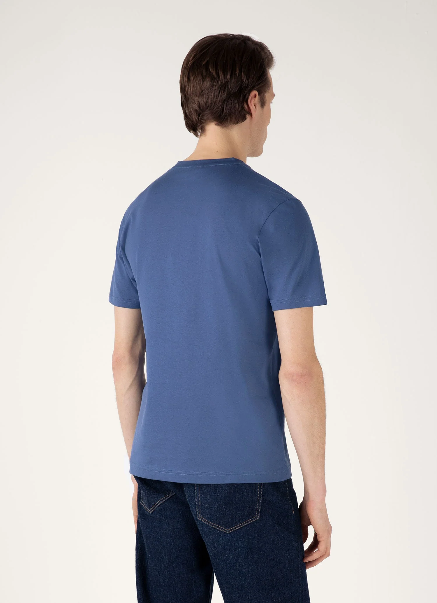 Men's Riviera Midweight T-shirt in Soft Denim - Image 5