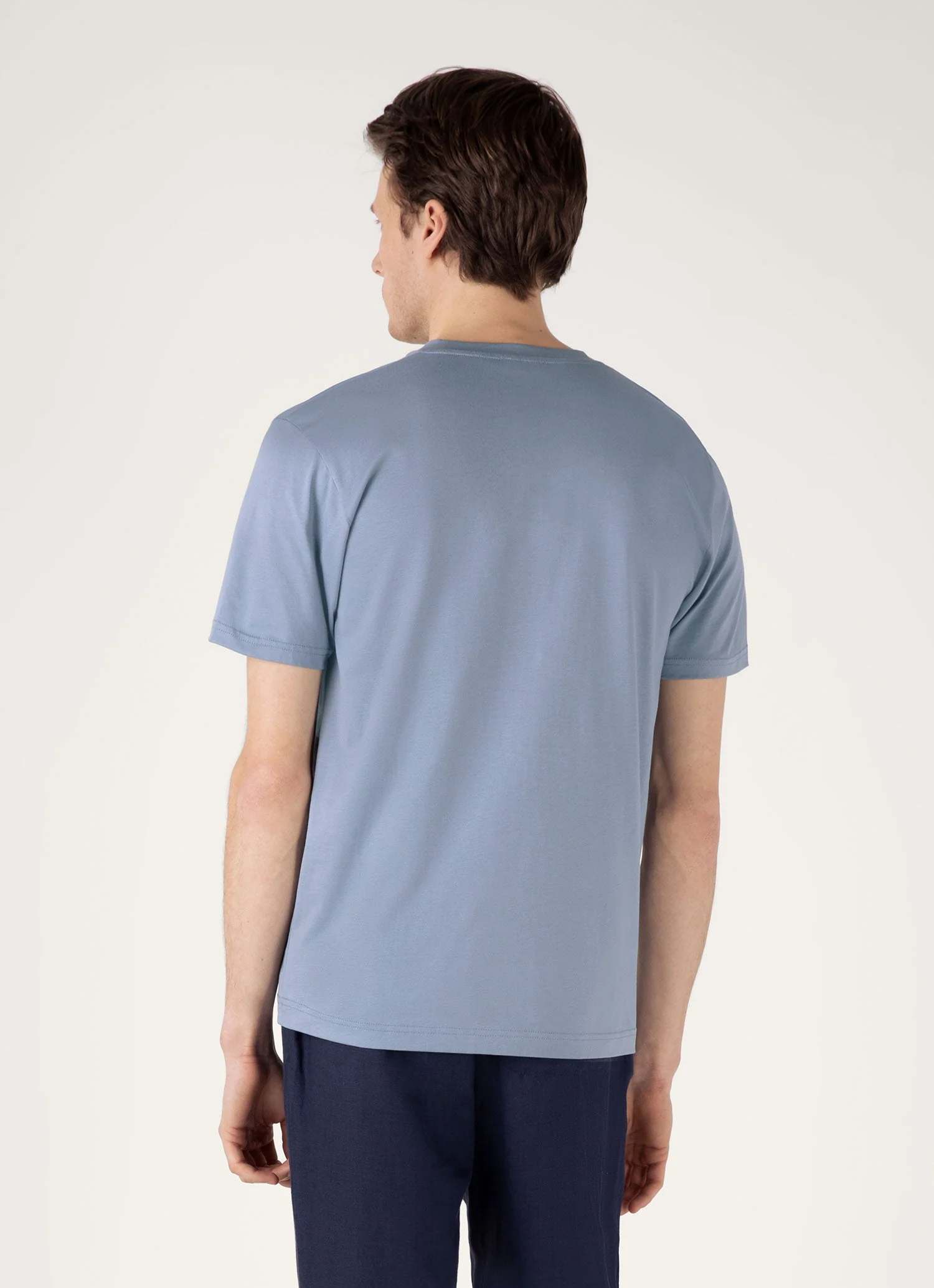 Men's Riviera Midweight T-shirt in Vintage Blue - Image 5