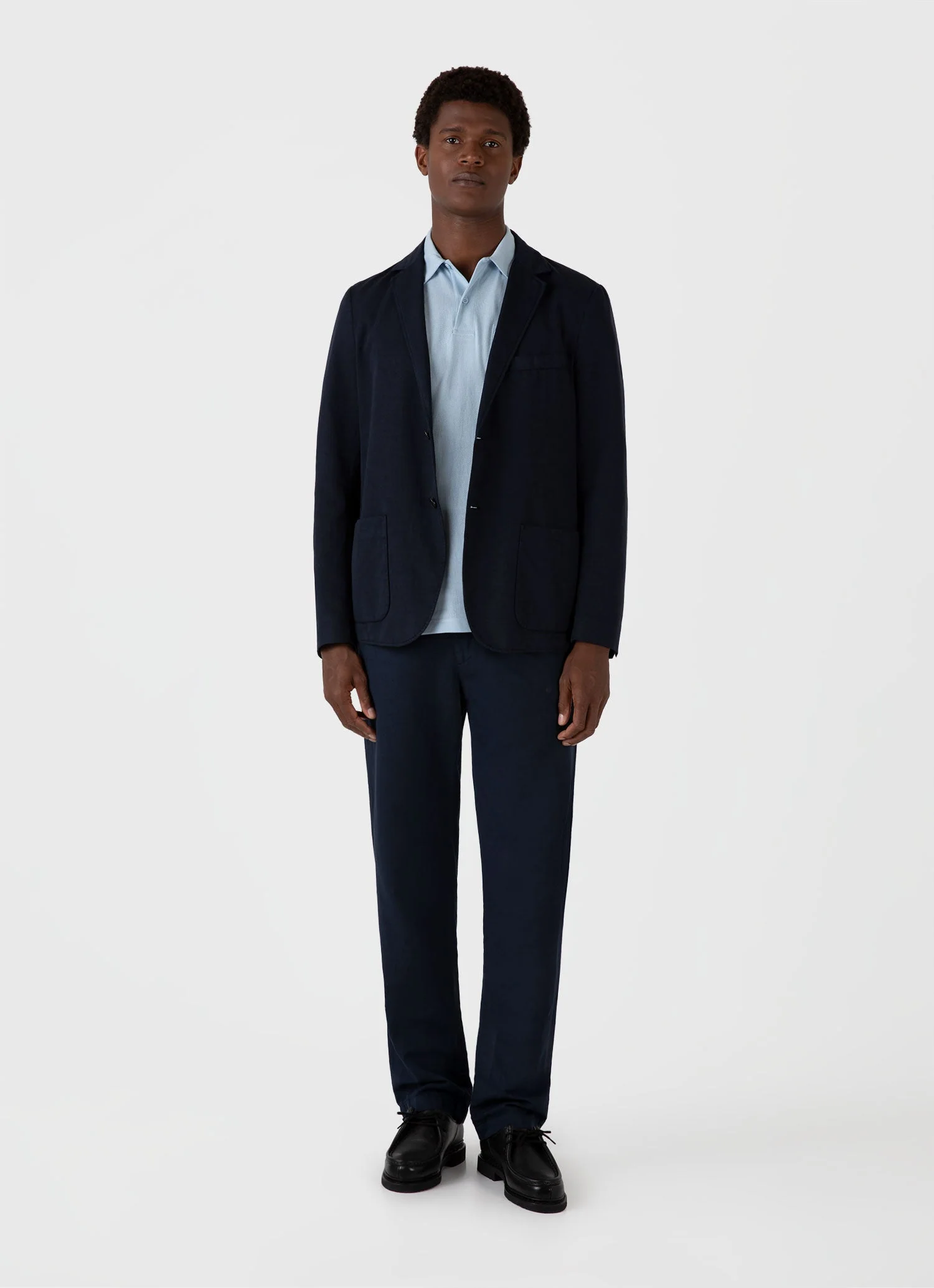 Men's Riviera Polo Shirt in Blue Mist - Image 3