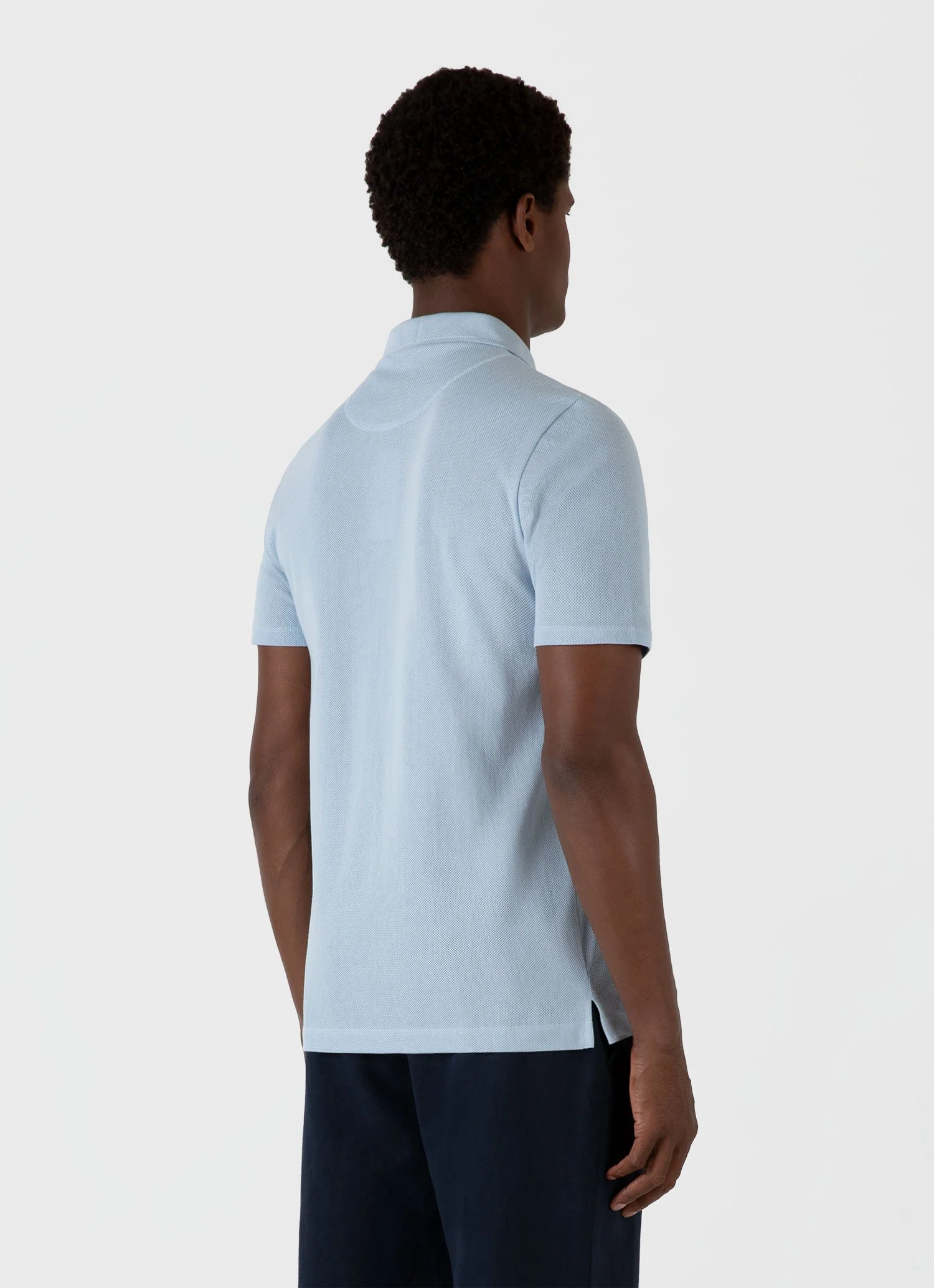 Men's Riviera Polo Shirt in Blue Mist - Image 5