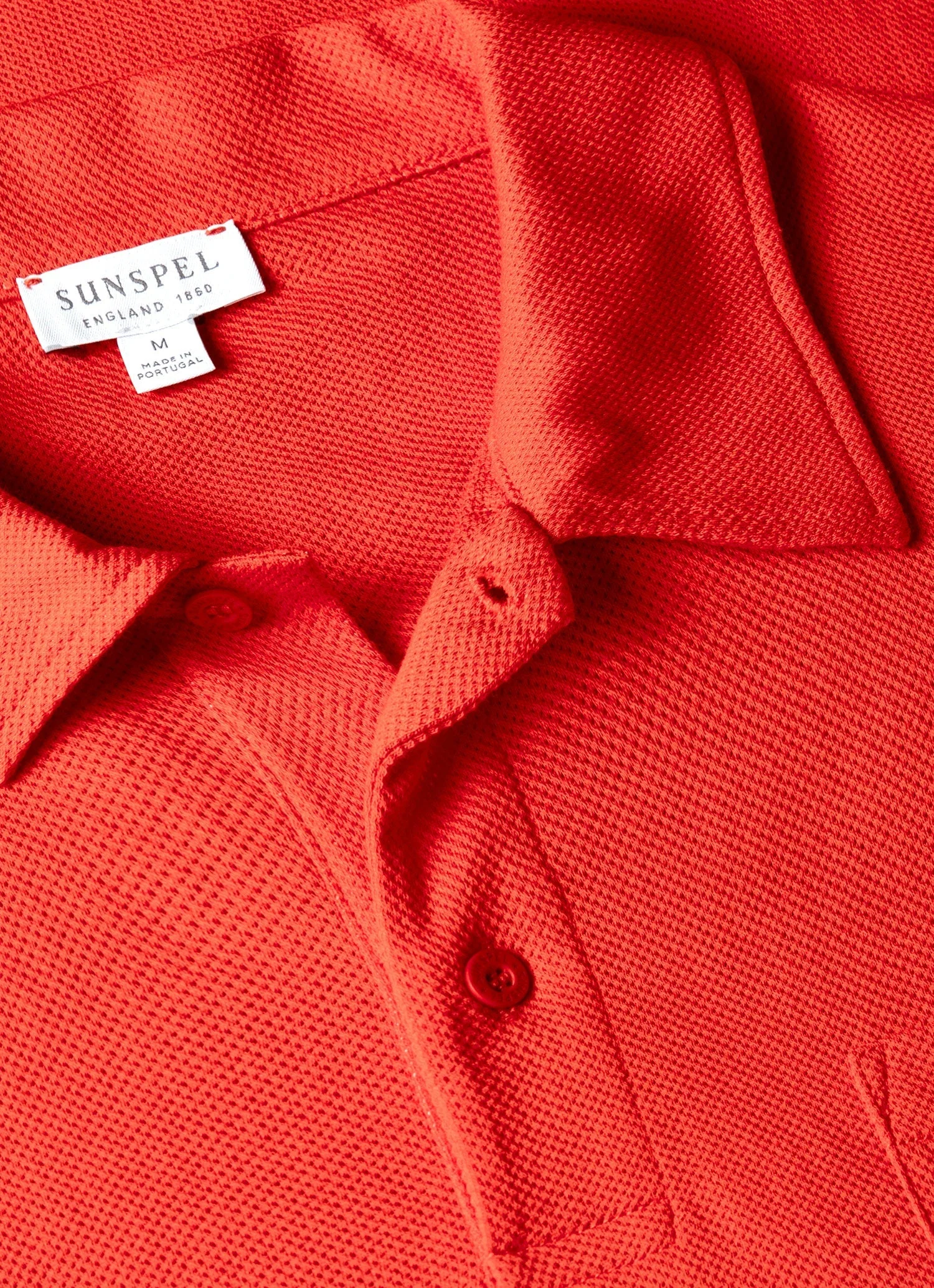 Men's Riviera Polo Shirt in Bright Red - Image 4