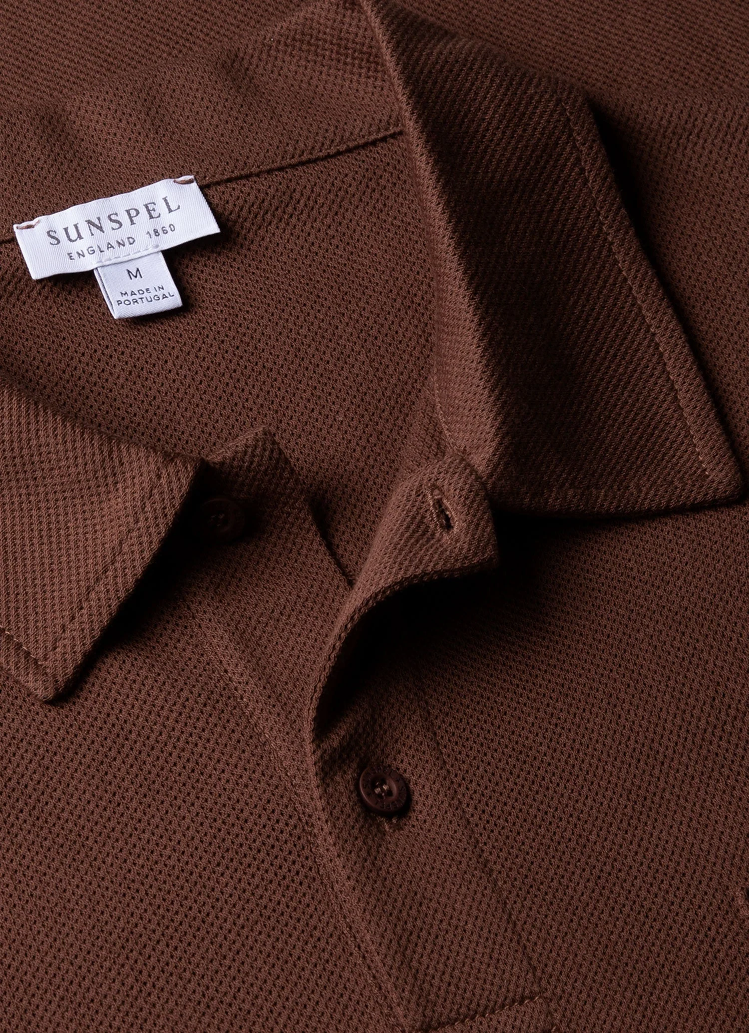 Men's Riviera Polo Shirt in Cocoa Brown - Image 4