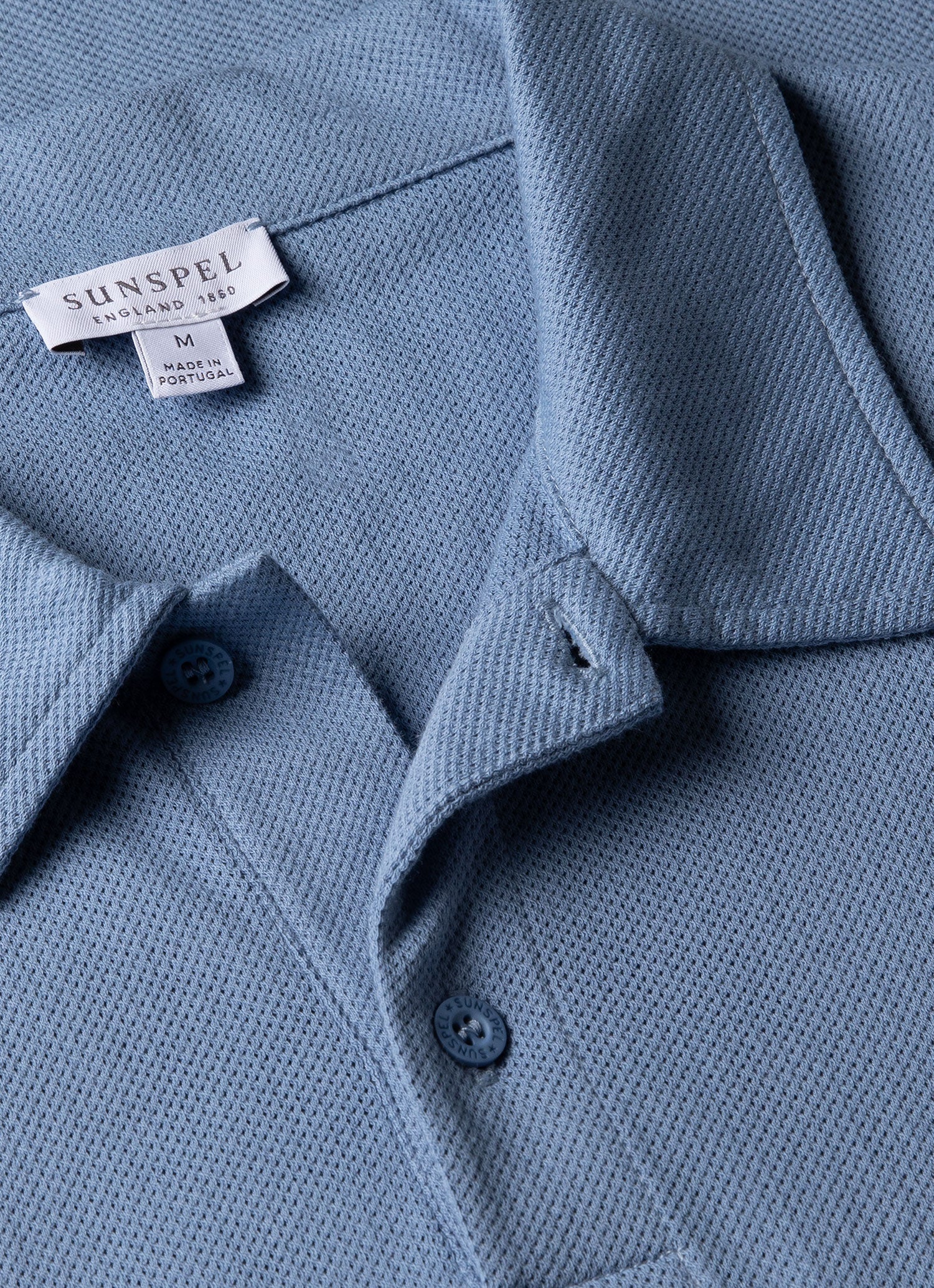 Men's Riviera Polo Shirt in Cornflower - Image 4
