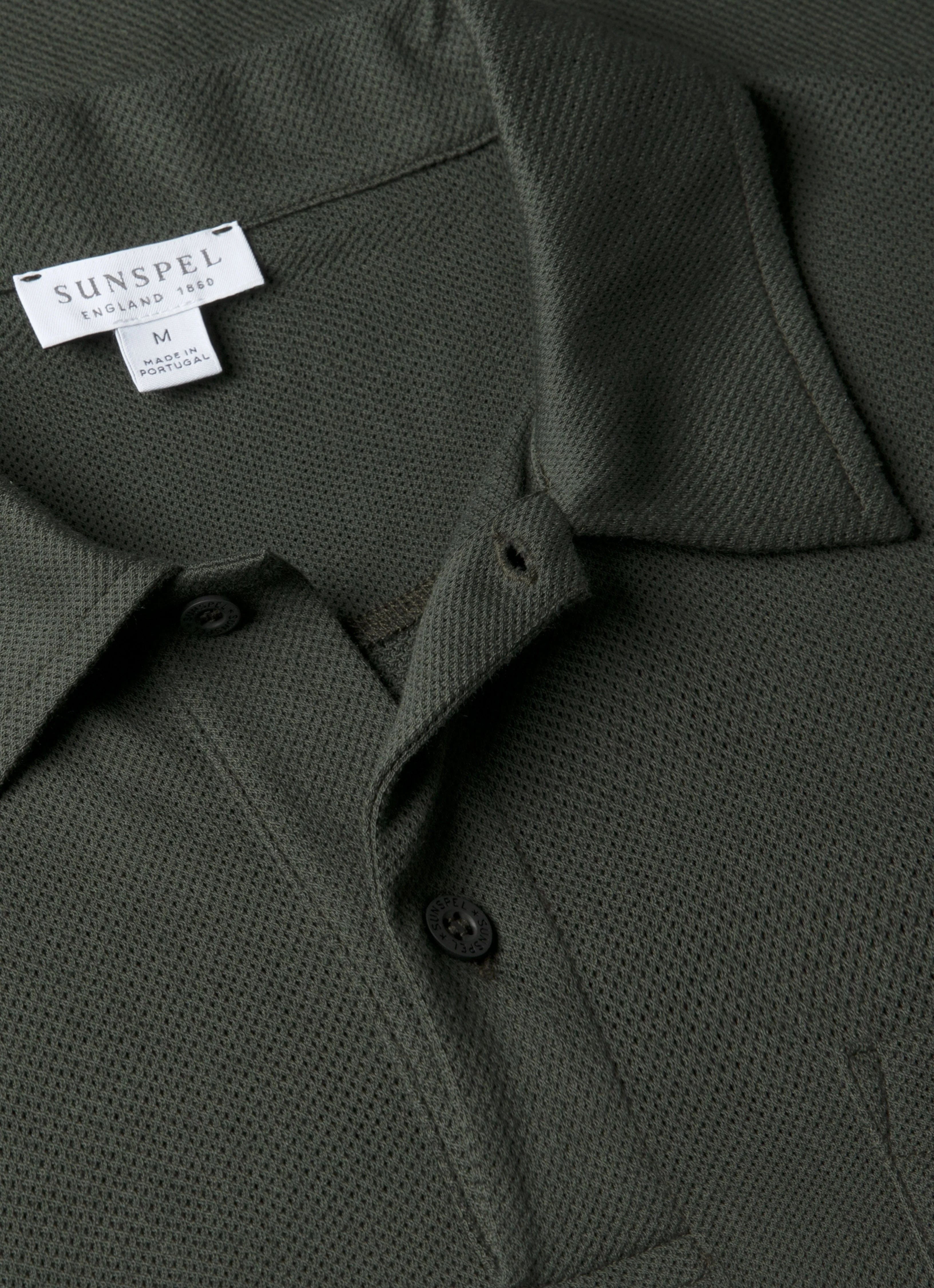 Men's Riviera Polo Shirt in Dark Green - Image 4