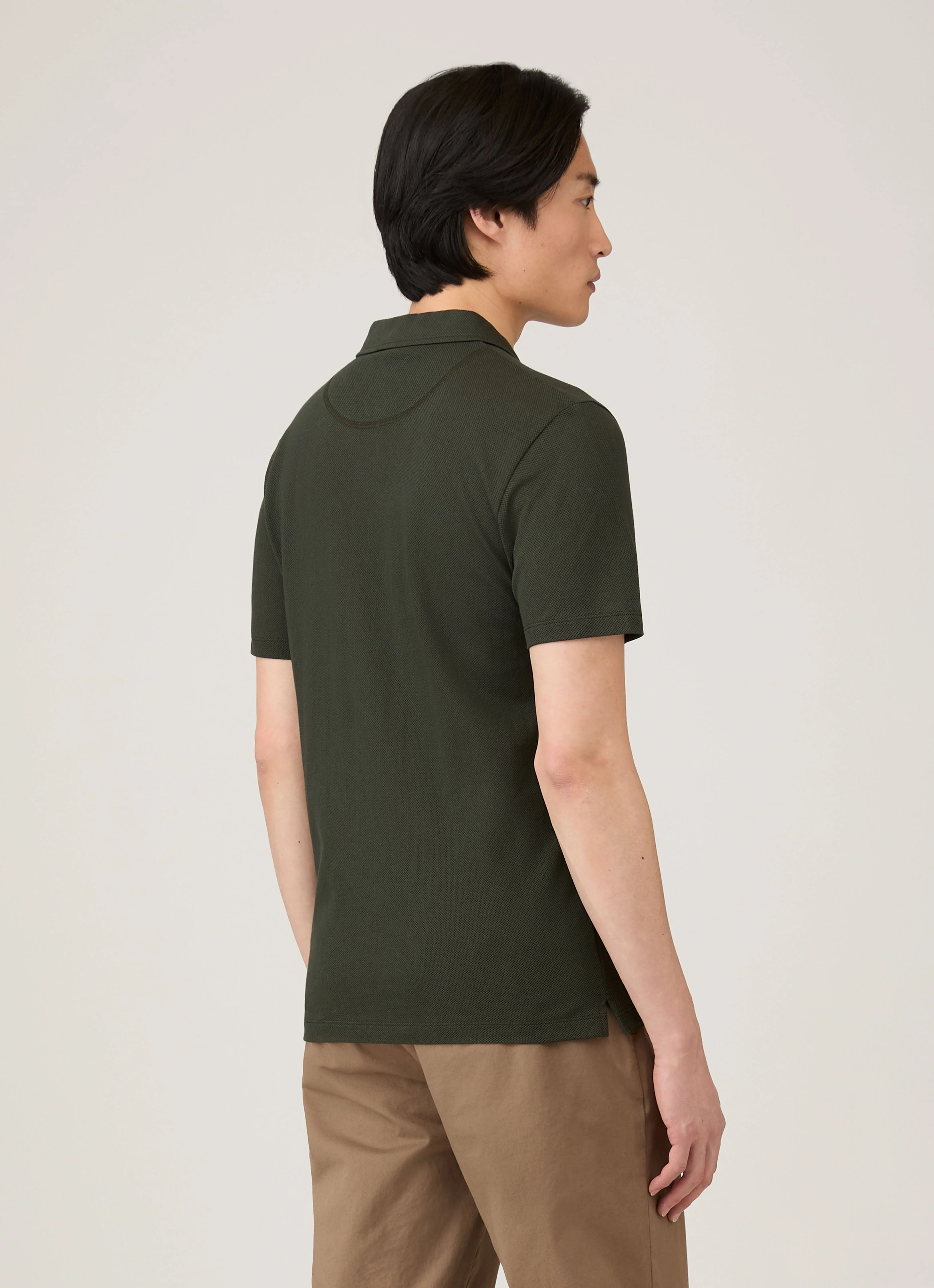 Men's Riviera Polo Shirt in Dark Green - Image 5