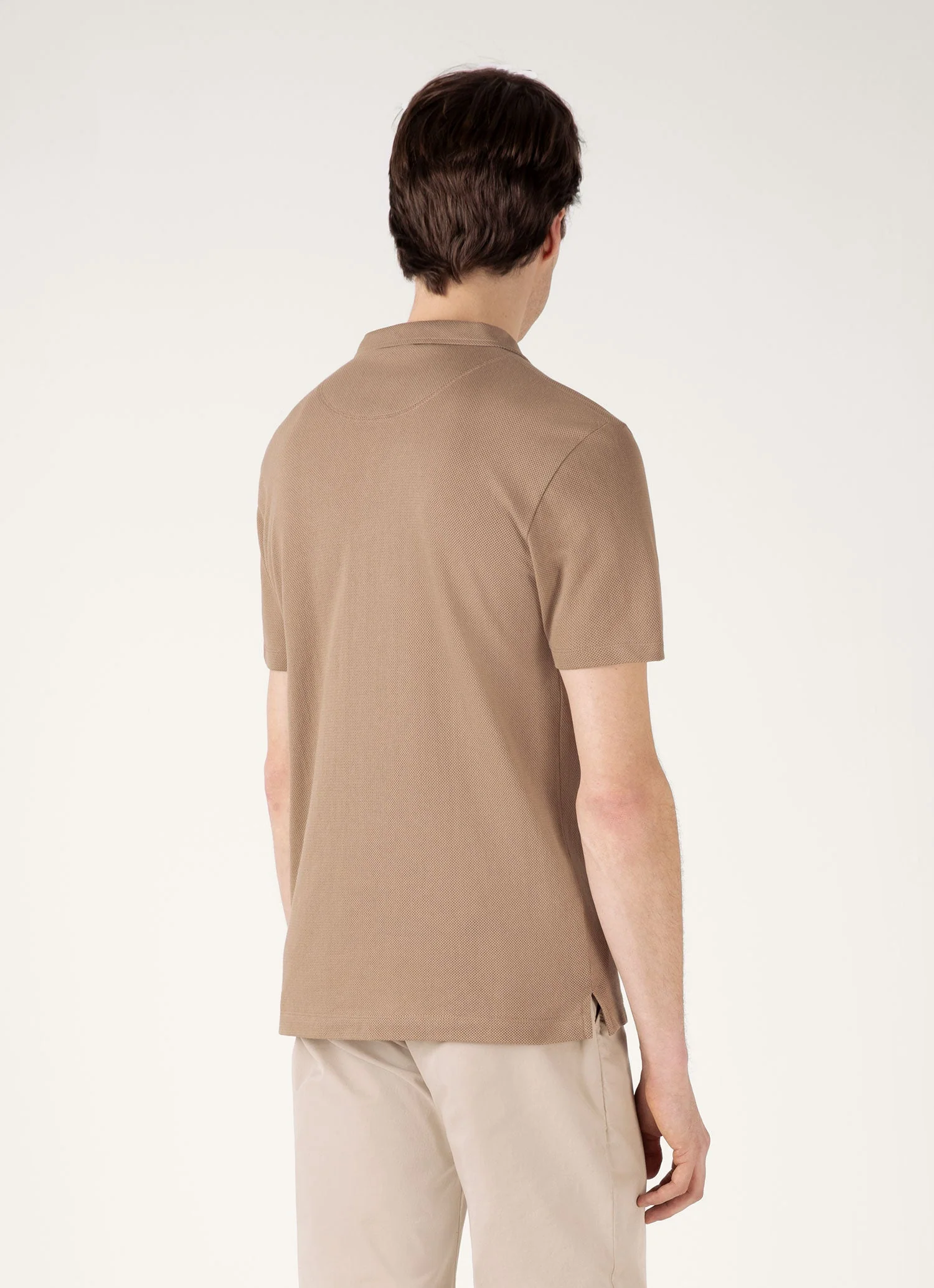 Men's Riviera Polo Shirt in Dune - Image 5