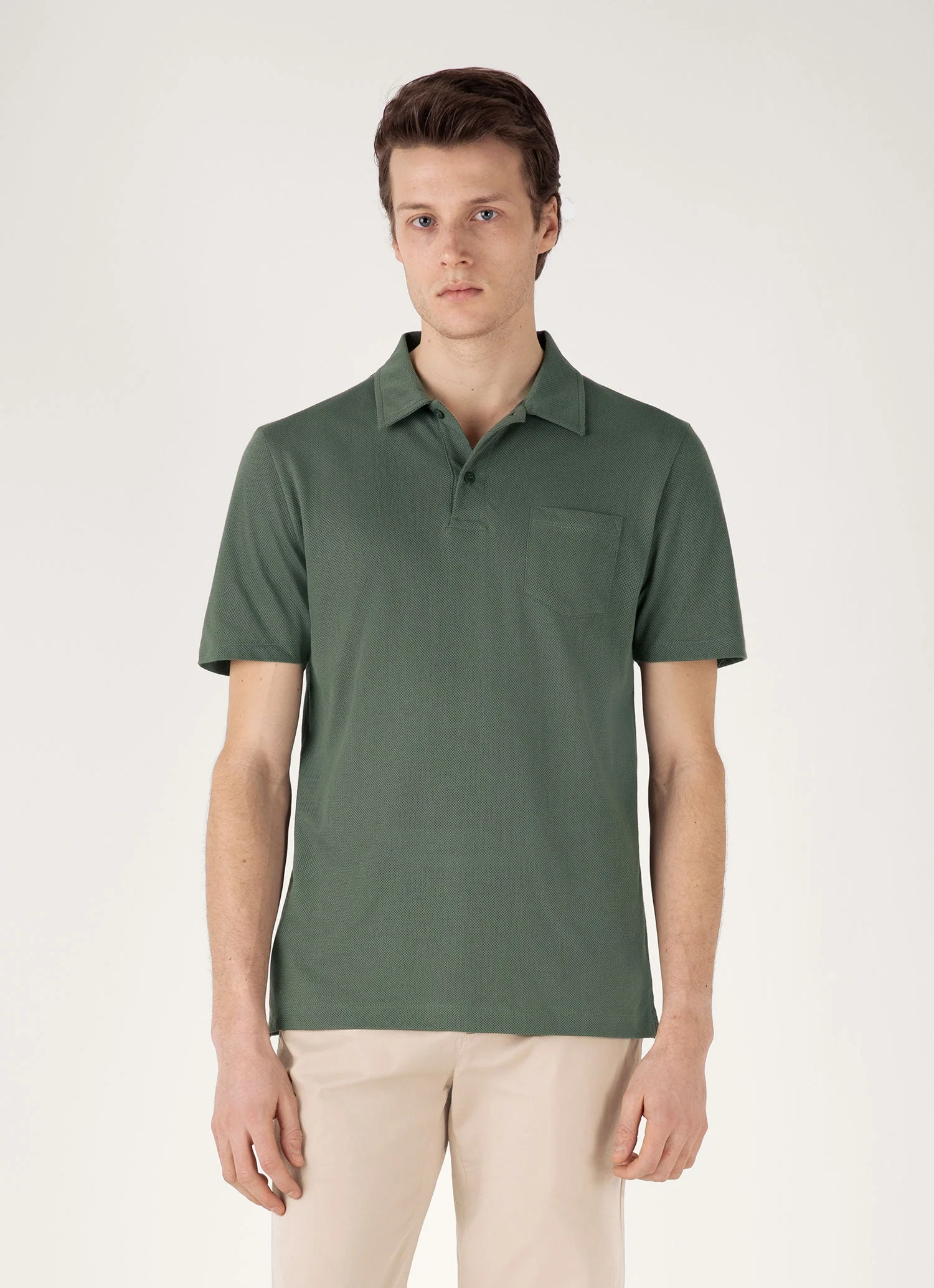 Men's Riviera Polo Shirt in Dusk Green - Image 2