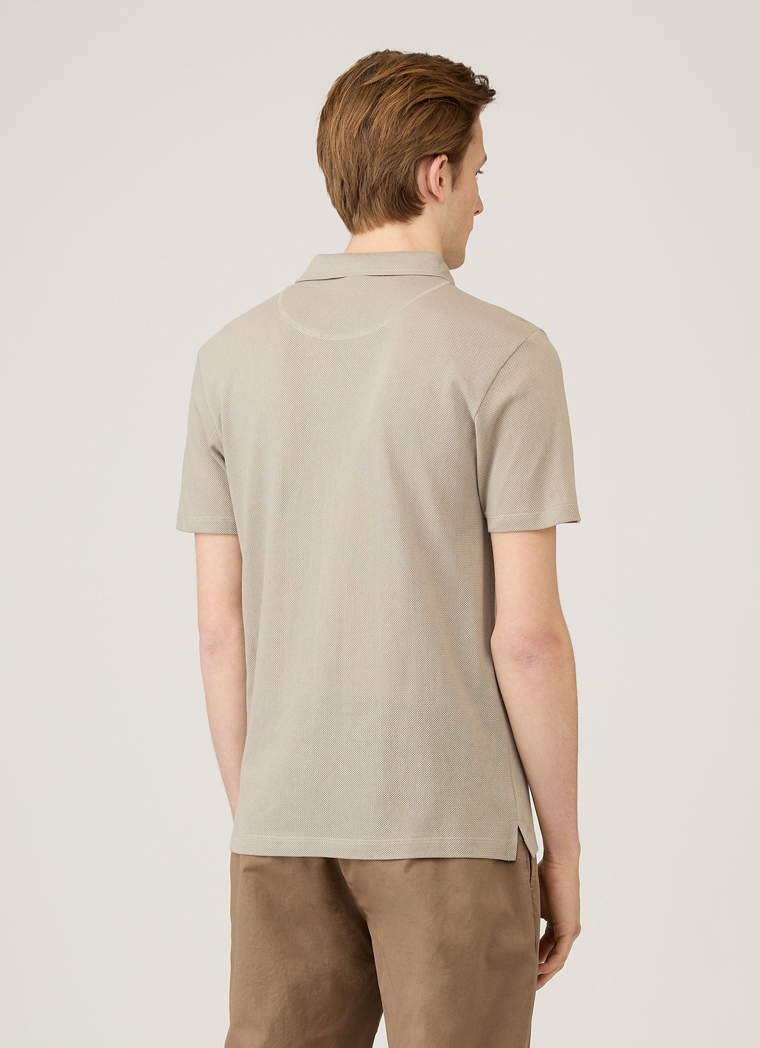Men's Riviera Polo Shirt in Fog - Image 5