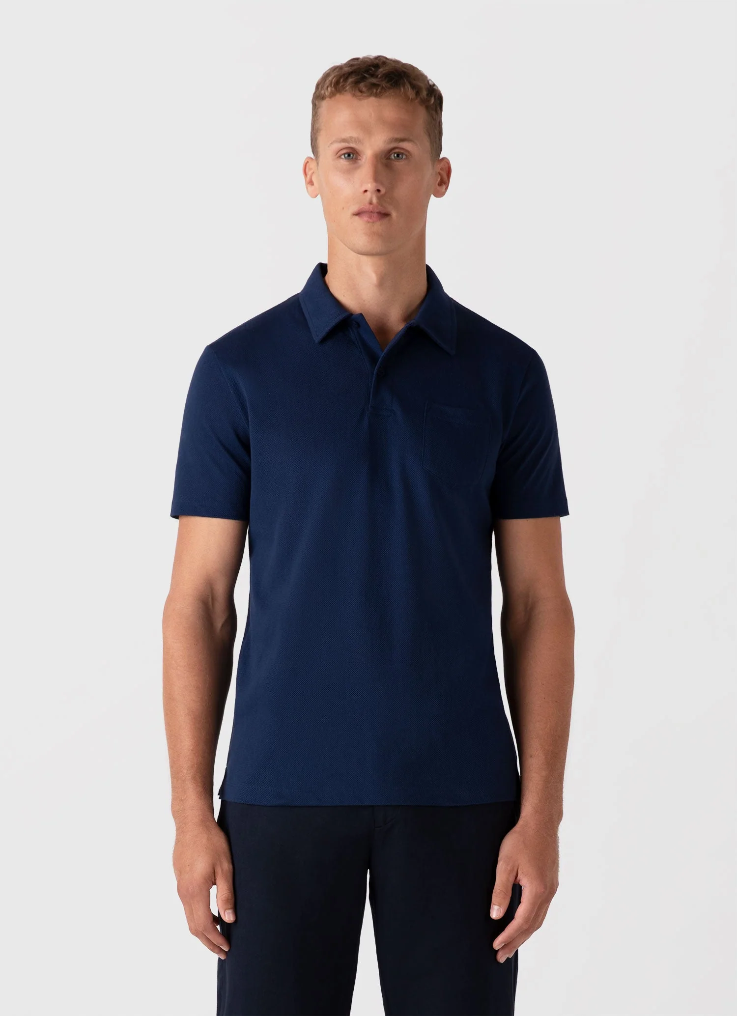 Men's Riviera Polo Shirt in Ink Blue - Image 2