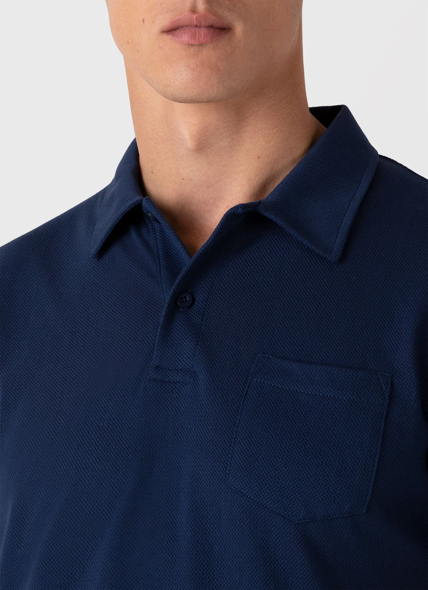 Men's Riviera Polo Shirt in Ink Blue - Image 6
