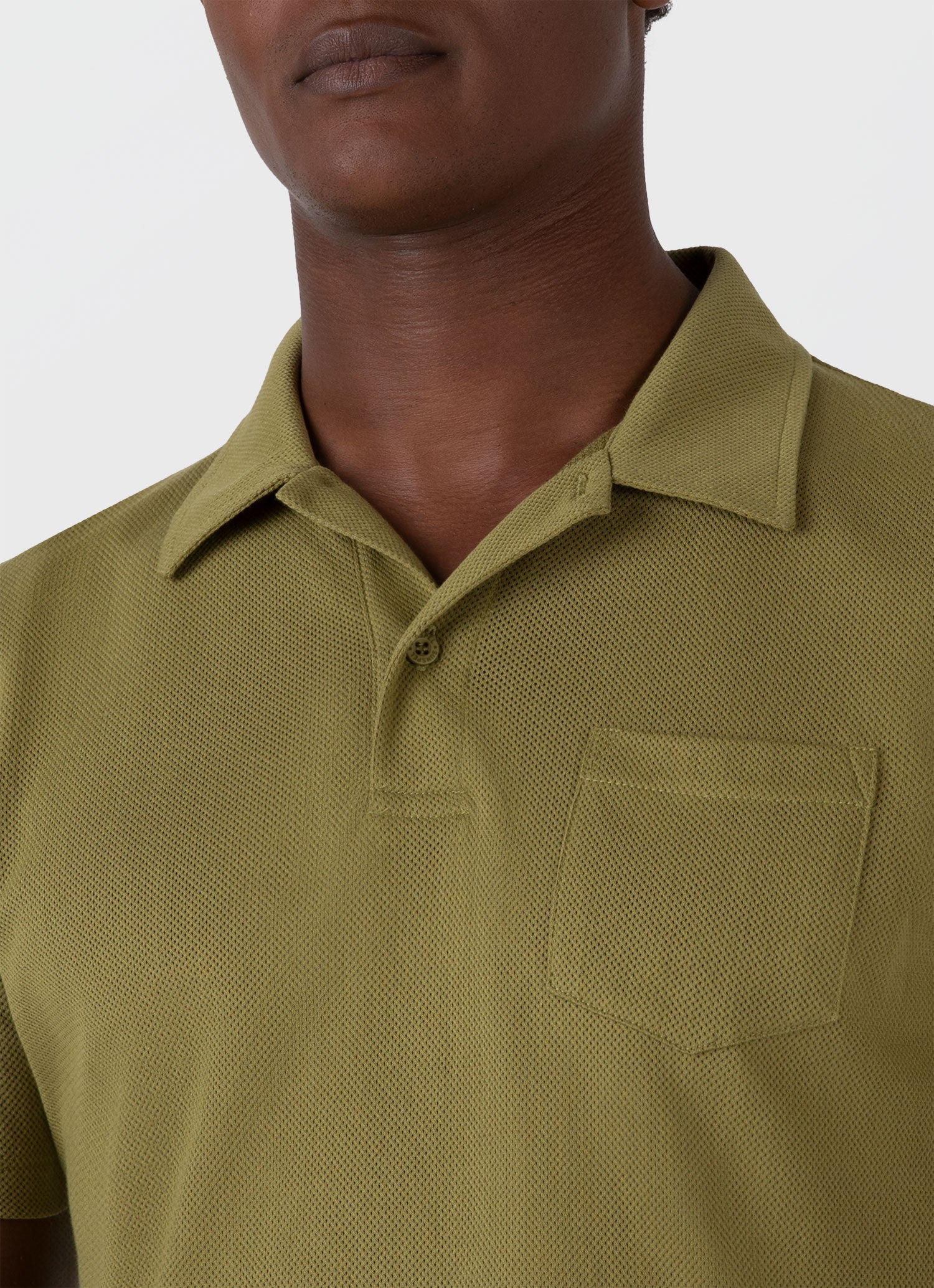 Men's Riviera Polo Shirt in Matcha Green - Image 6