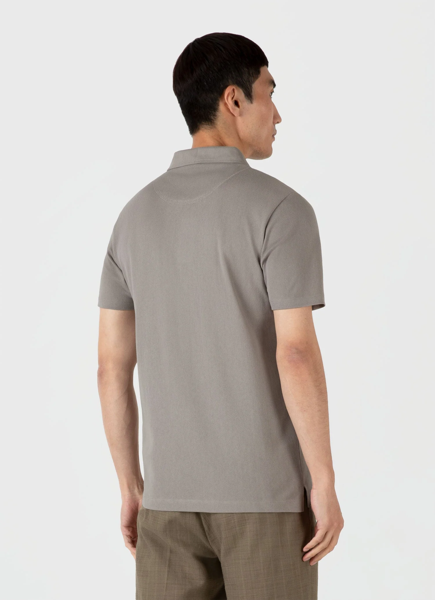Men's Riviera Polo Shirt in Pewter - Image 5