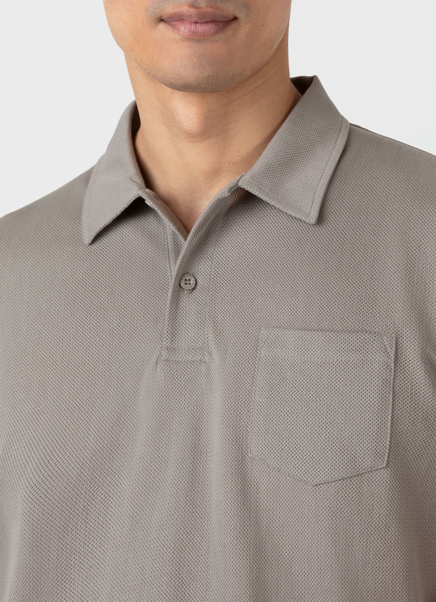 Men's Riviera Polo Shirt in Pewter - Image 6