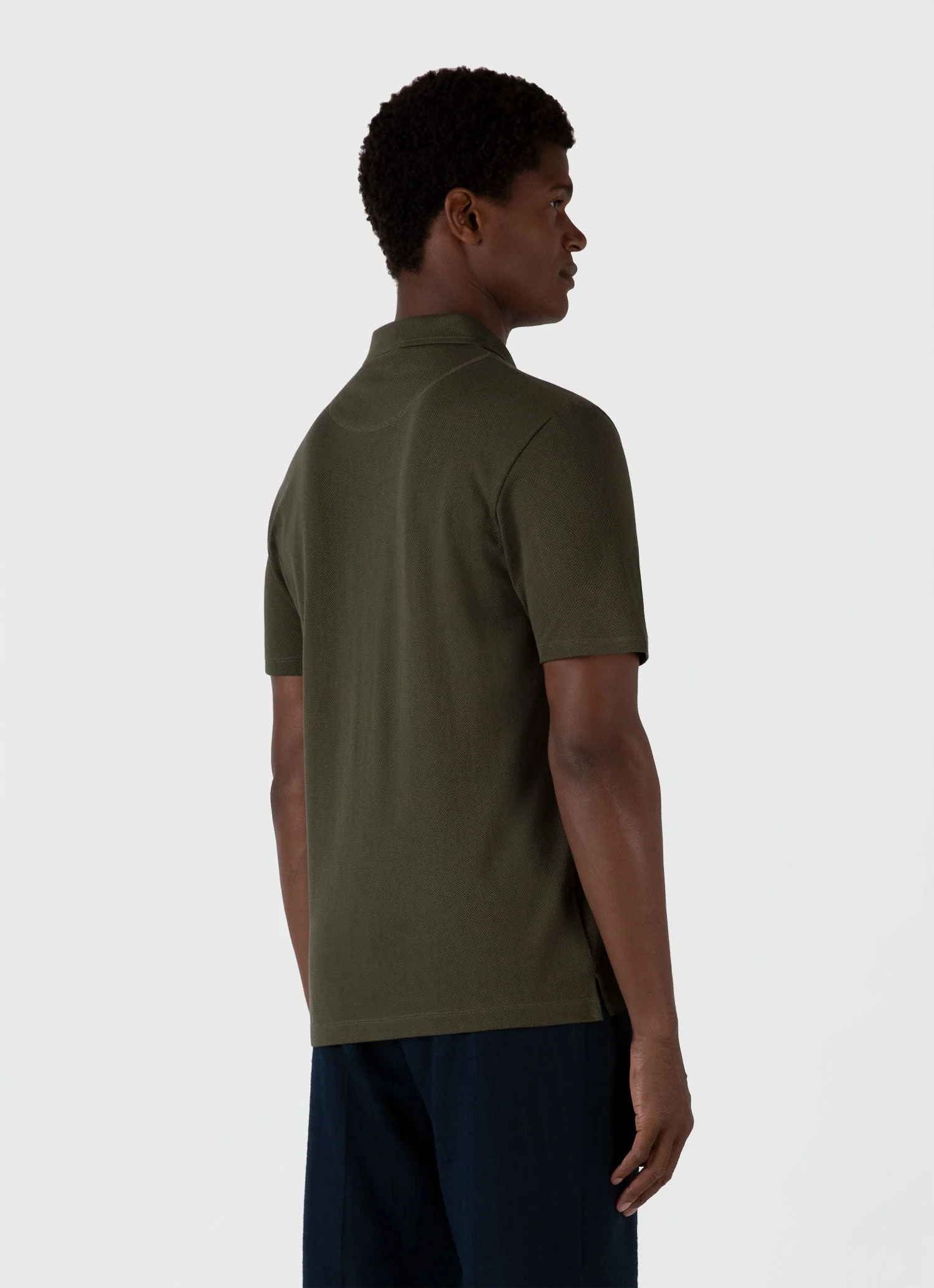 Men's Riviera Polo Shirt in Pine Green - Image 5