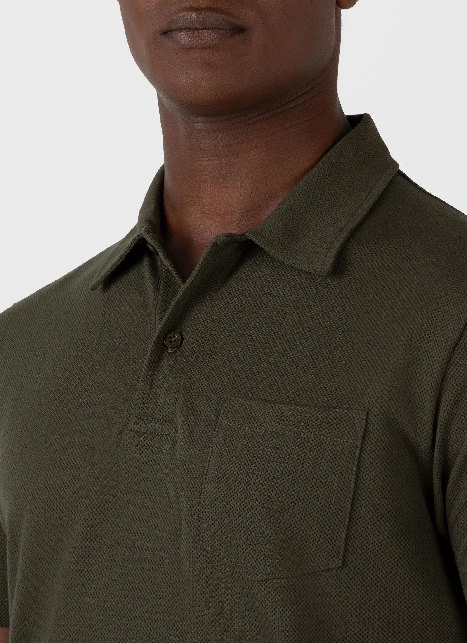 Men's Riviera Polo Shirt in Pine Green - Image 6
