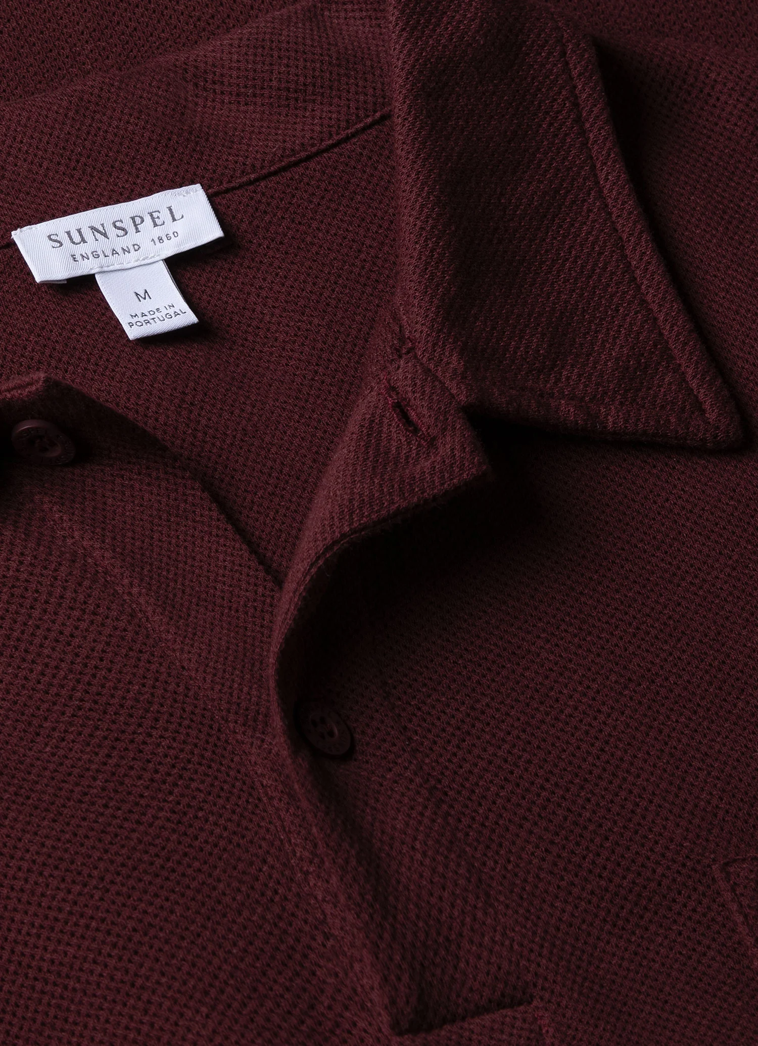 Men's Riviera Polo Shirt in Port - Image 4