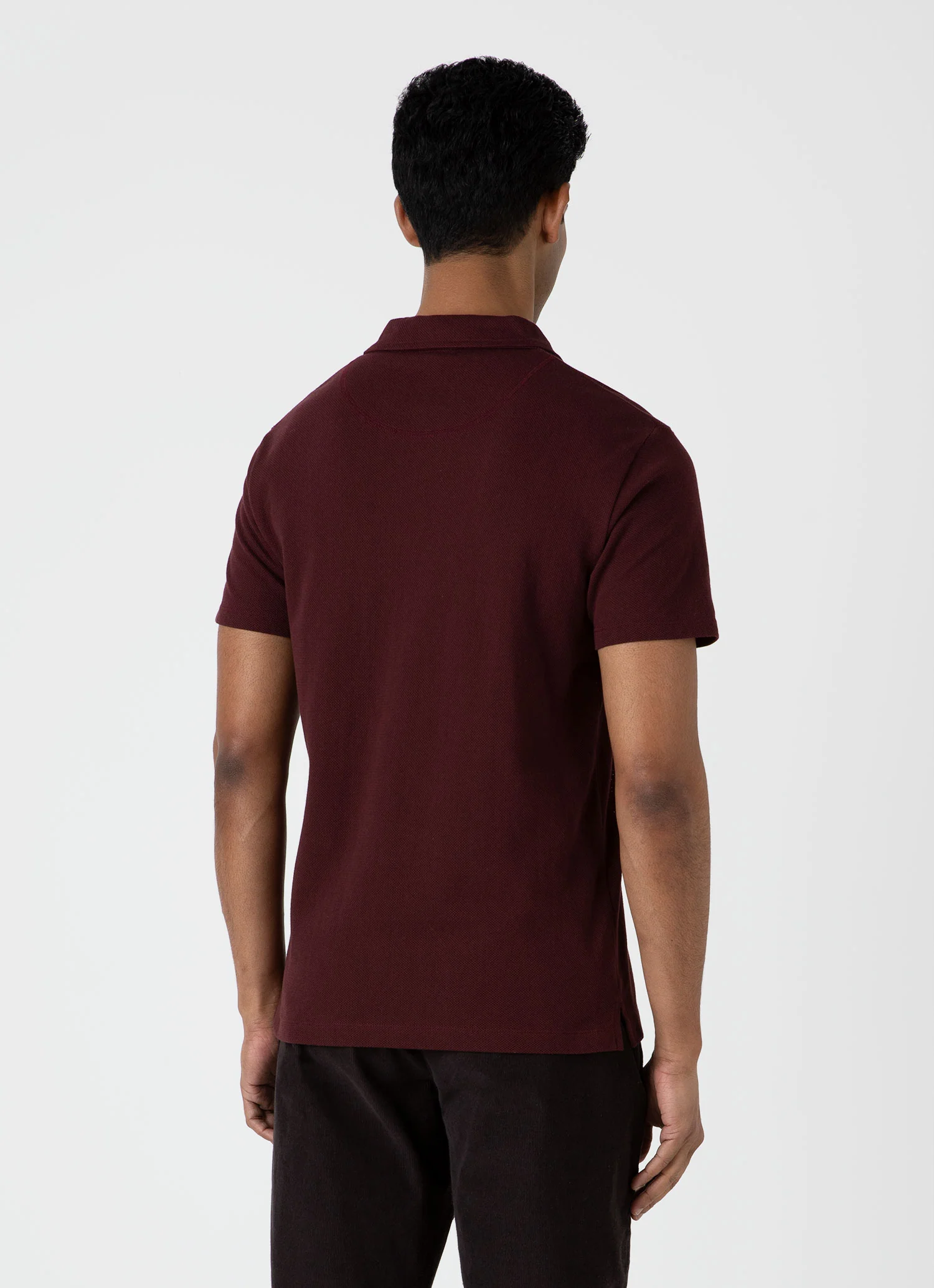 Men's Riviera Polo Shirt in Port - Image 5