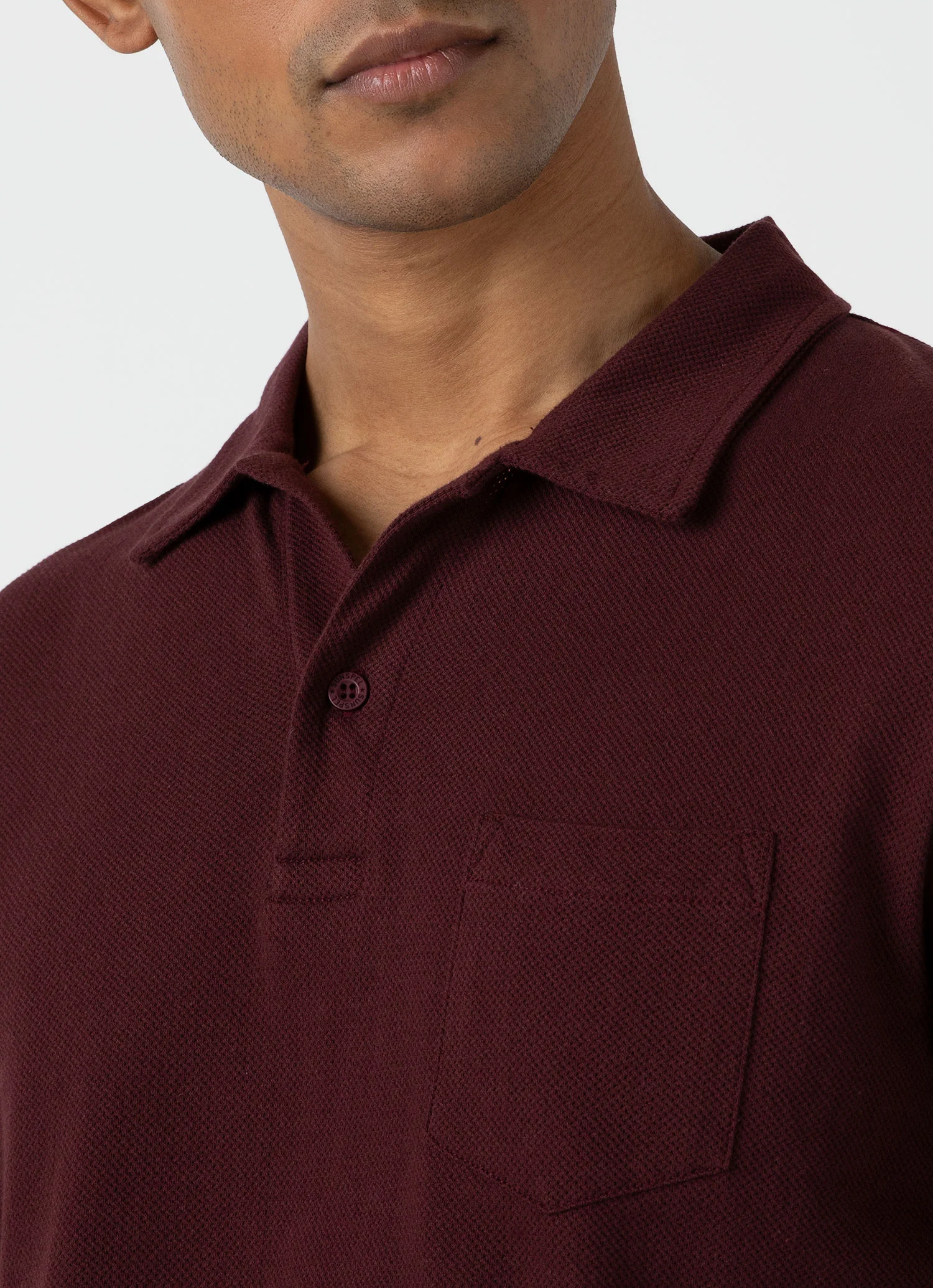 Men's Riviera Polo Shirt in Port - Image 6