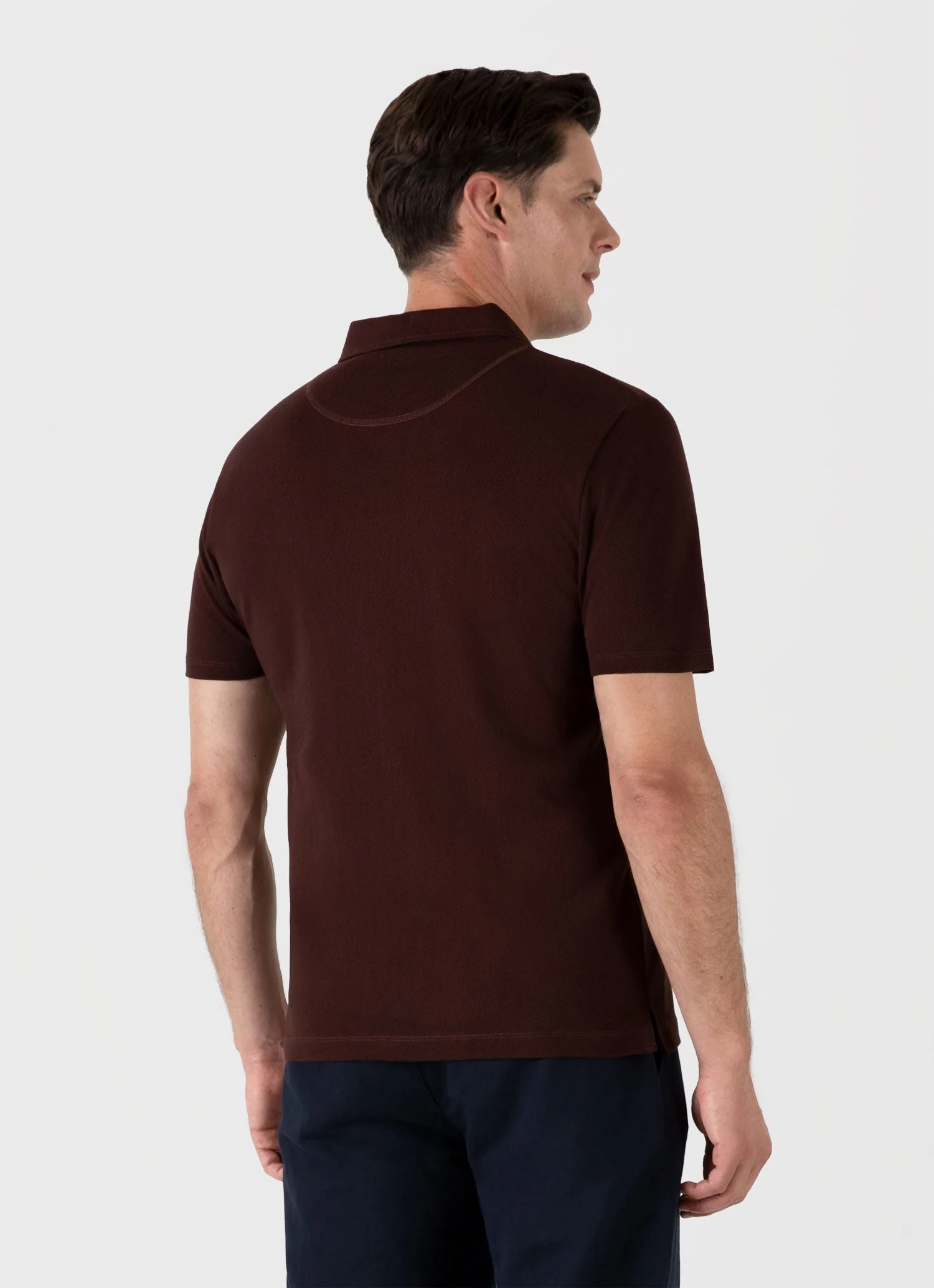 Men's Riviera Polo Shirt in Raisin - Image 5