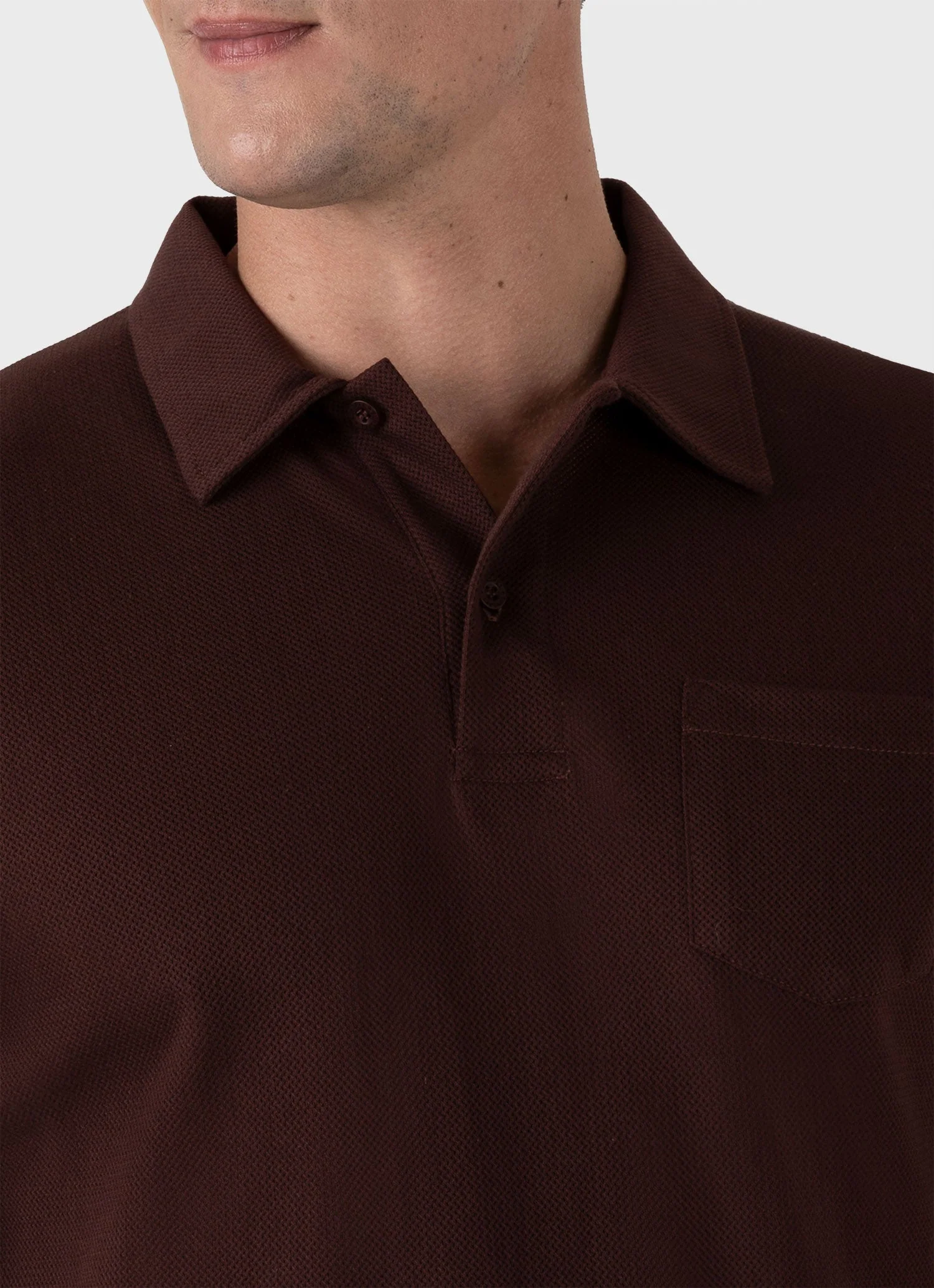Men's Riviera Polo Shirt in Raisin - Image 6