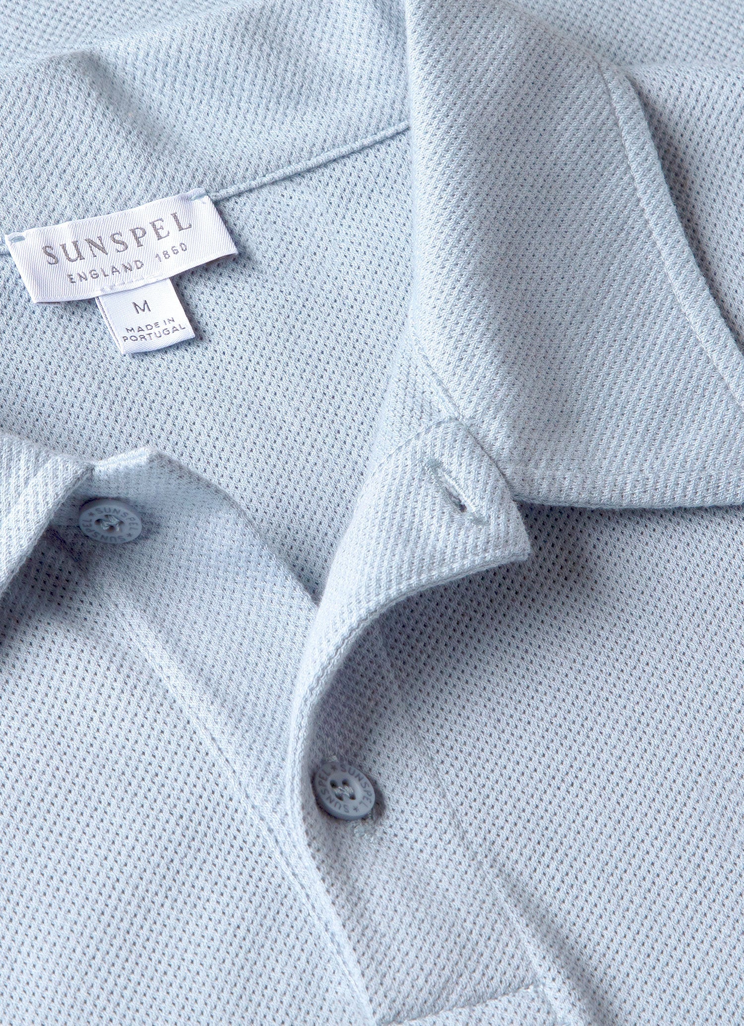 Men's Riviera Polo Shirt in Smoke Blue - Image 4