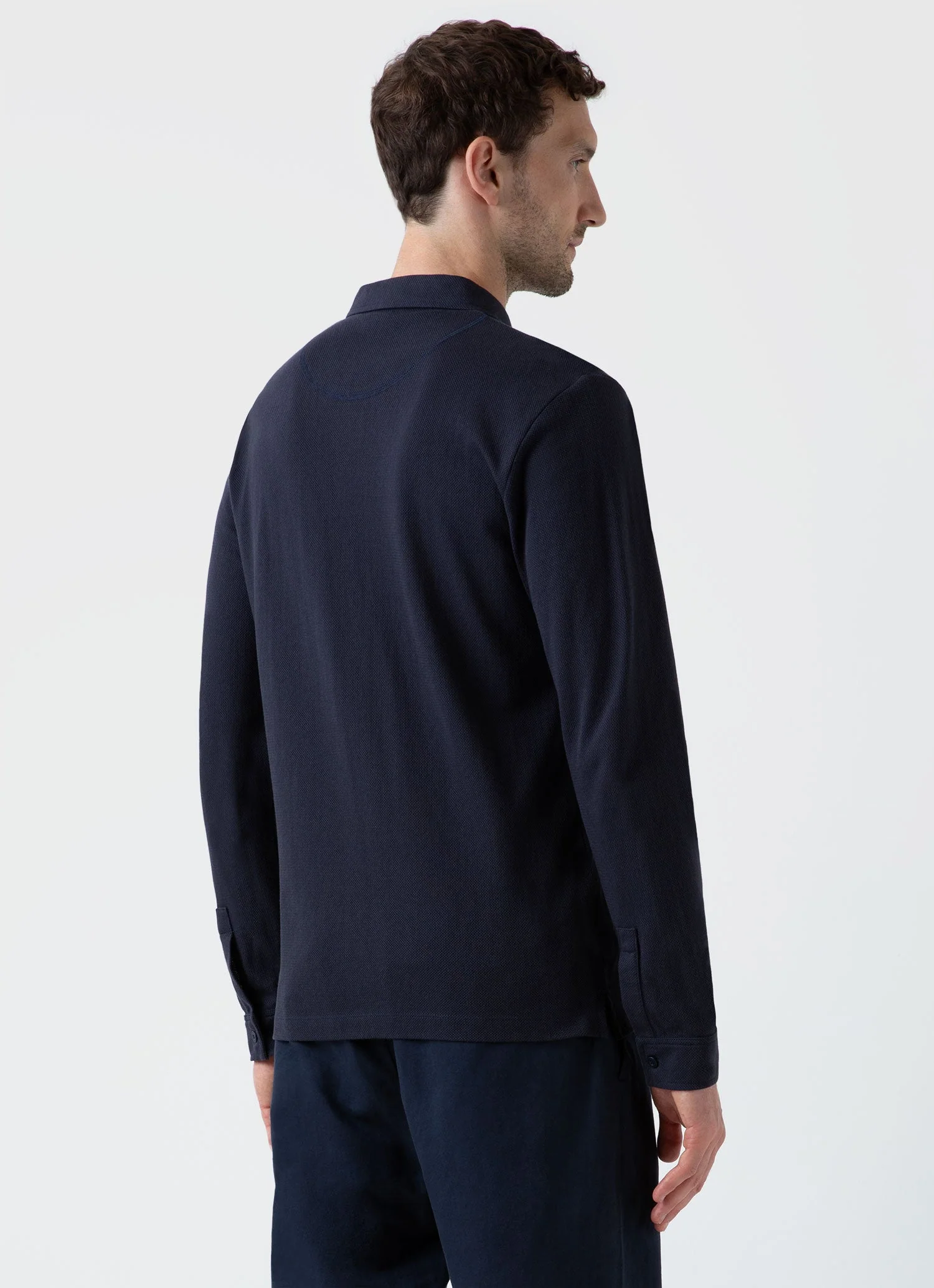 Men's Riviera Shirt in Navy - Image 5