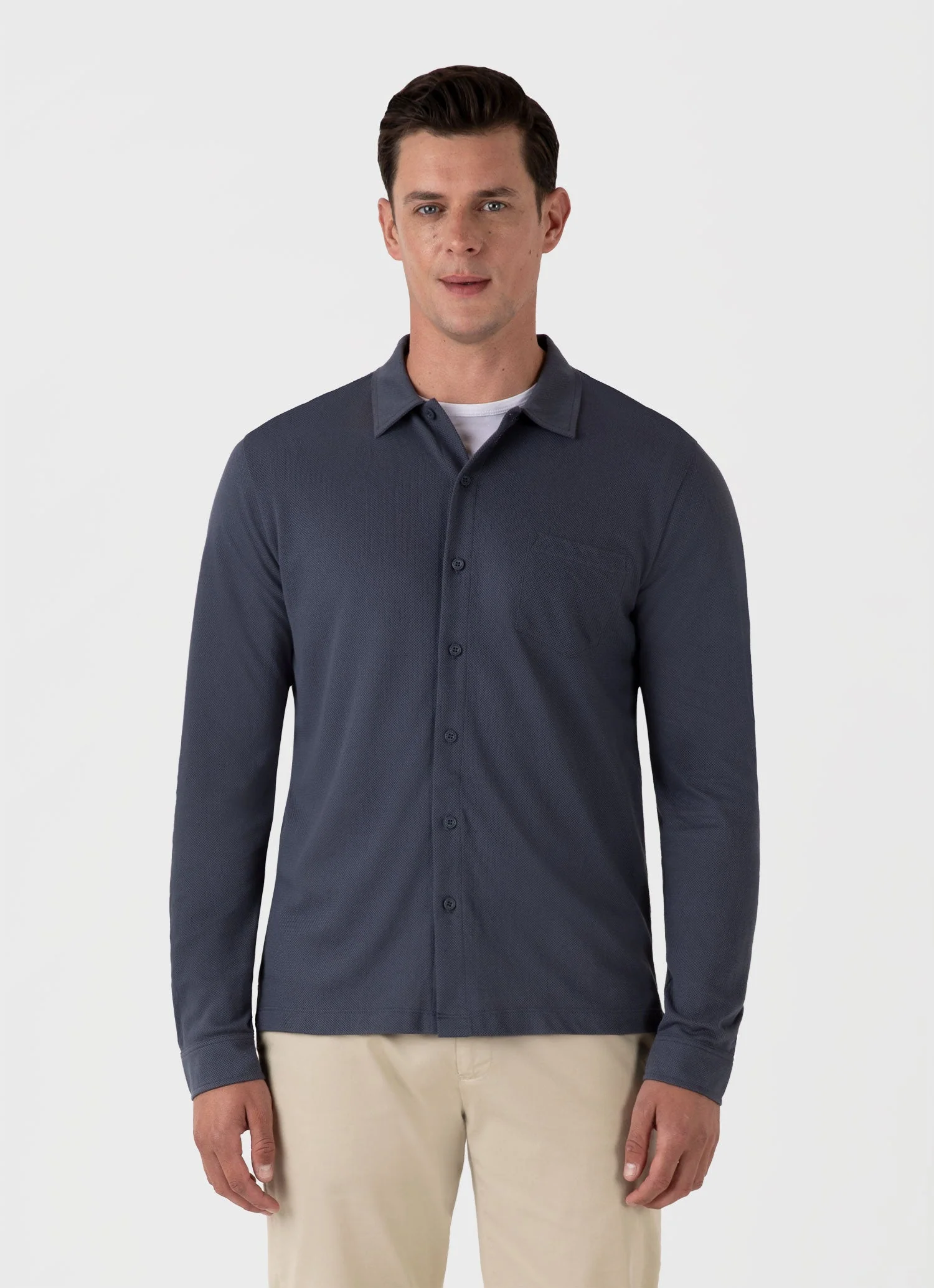 Men's Riviera Shirt in Slate Blue - Image 2