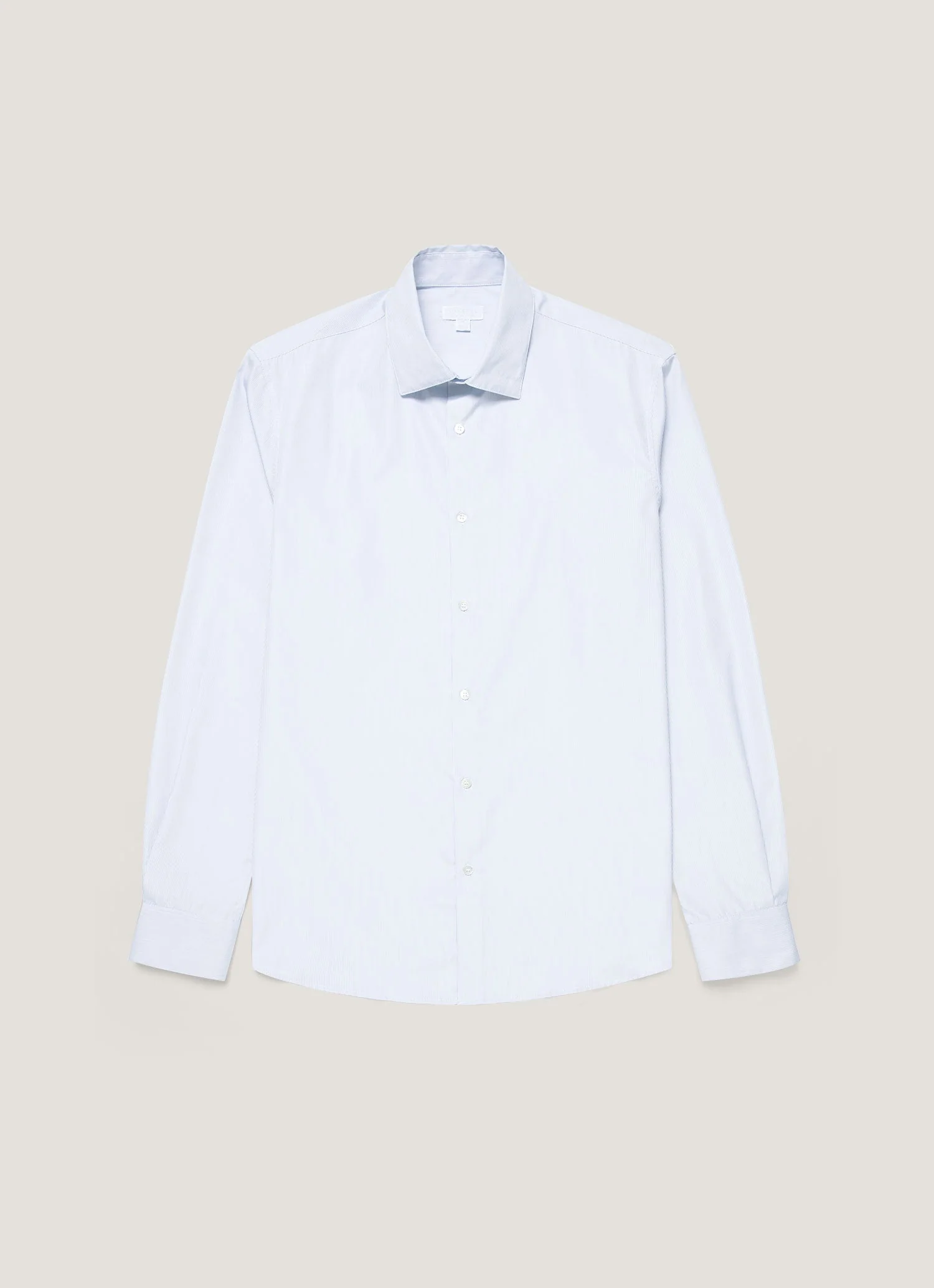 Men's Sea Island Cotton Shirt in Ink Blue