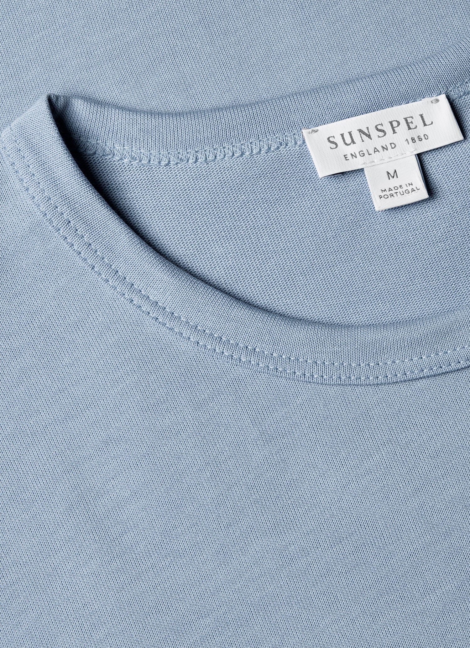 Men's Single Jersey T-shirt in Blue Mist - Image 4