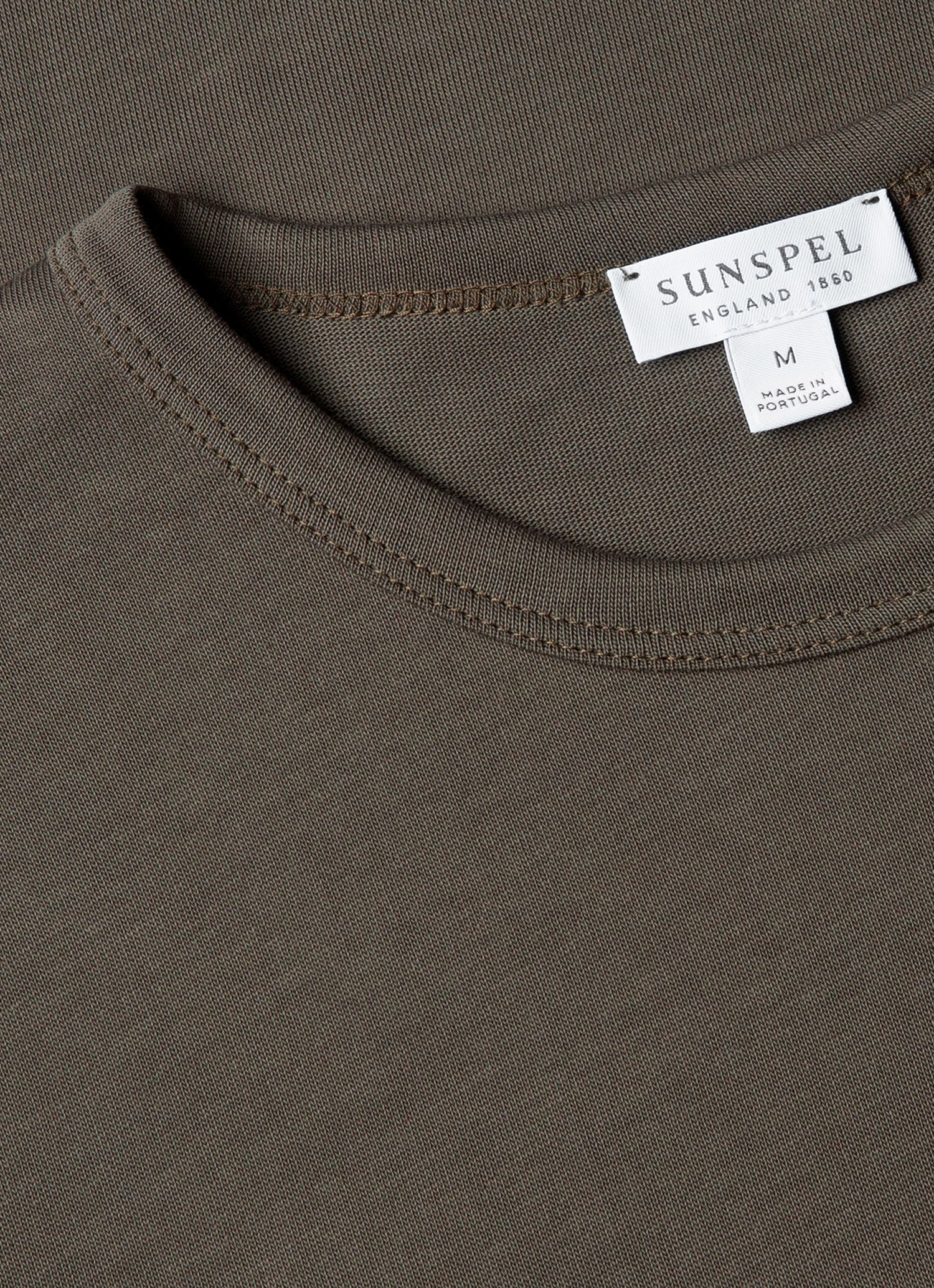 Men's Single Jersey T-shirt in Khaki - Image 4