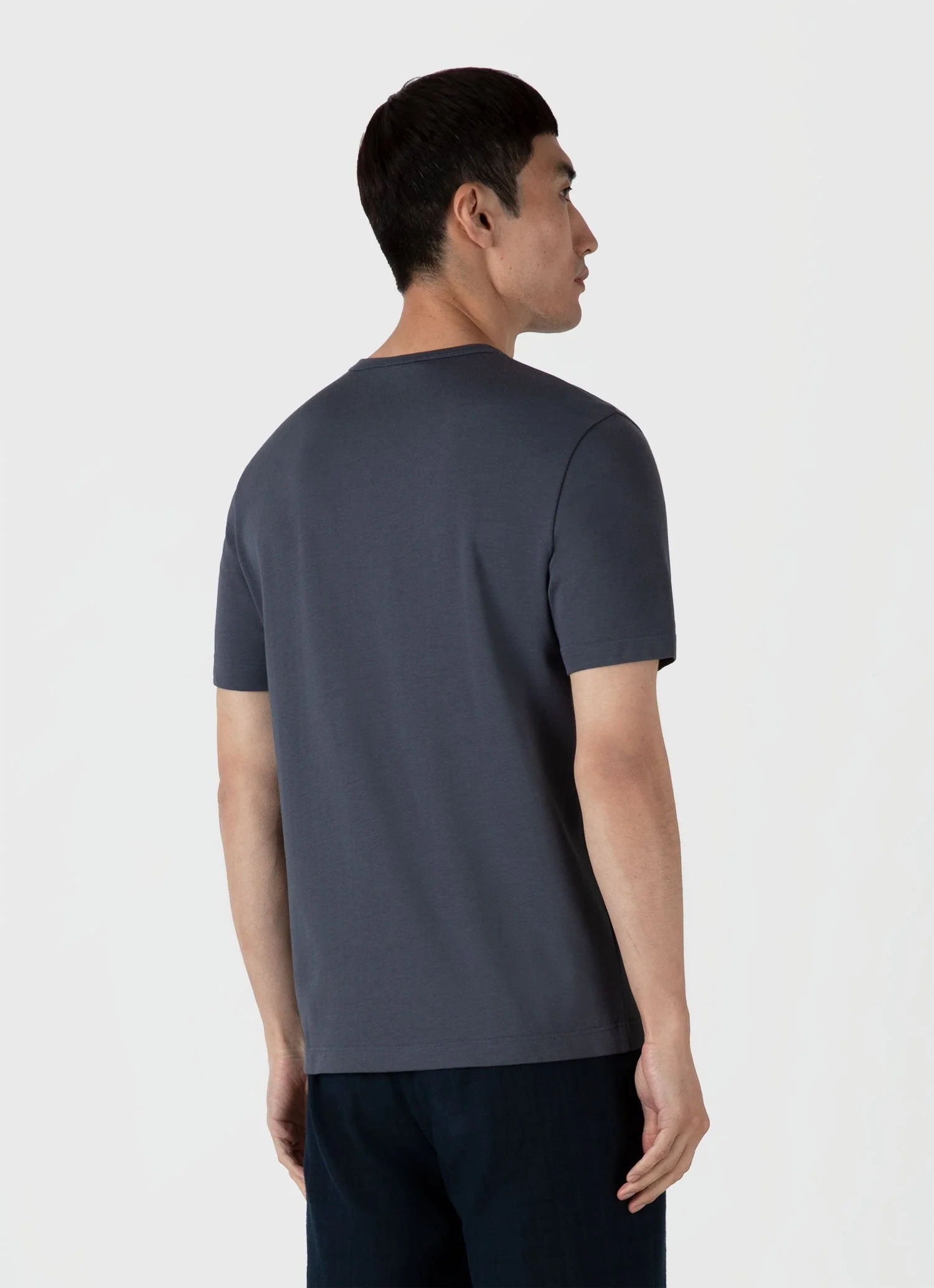Men's Single Jersey T-shirt in Slate Blue - Image 5