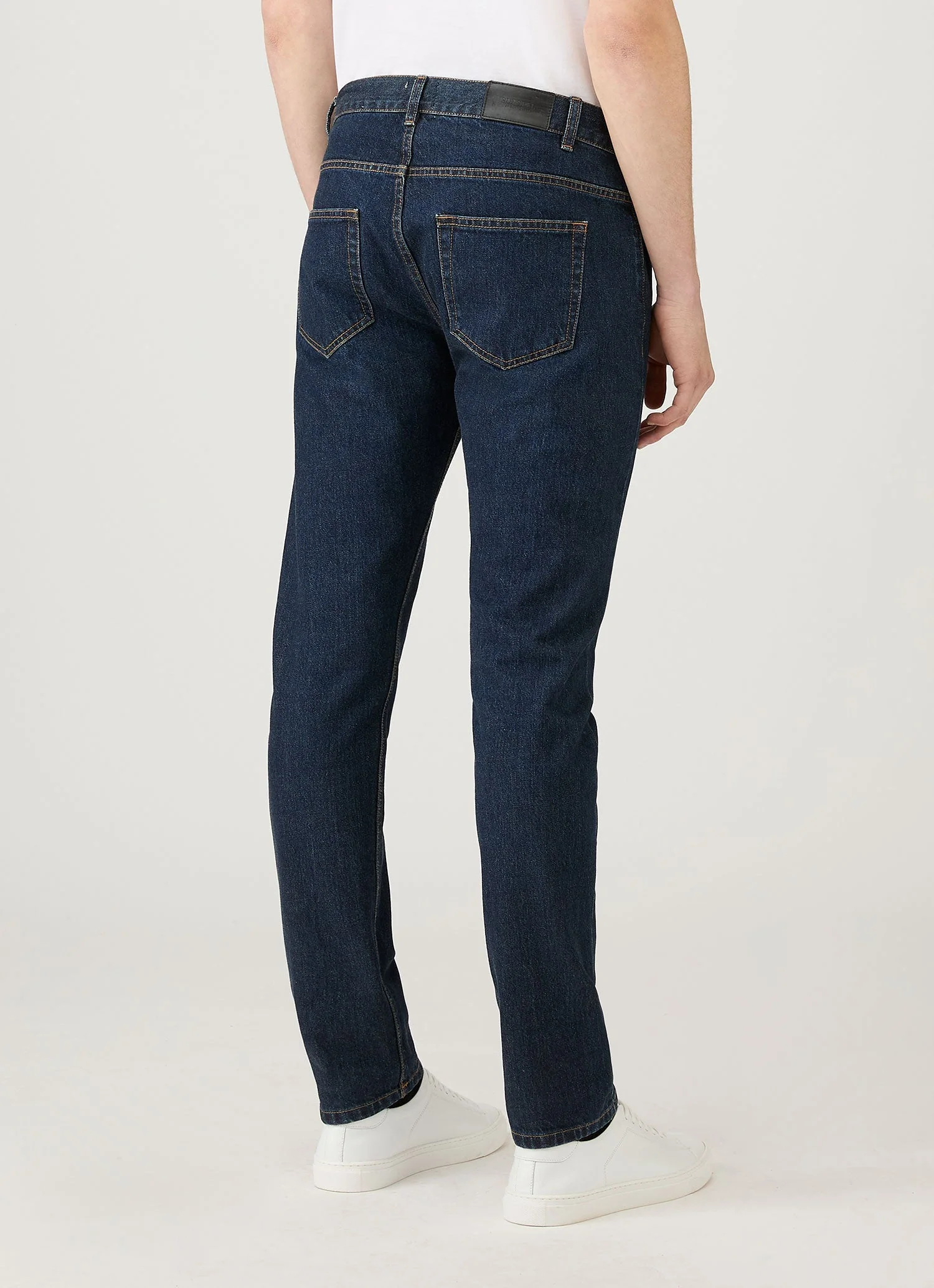 Men's Slim Fit Jeans in Rinse Wash Denim - Image 5