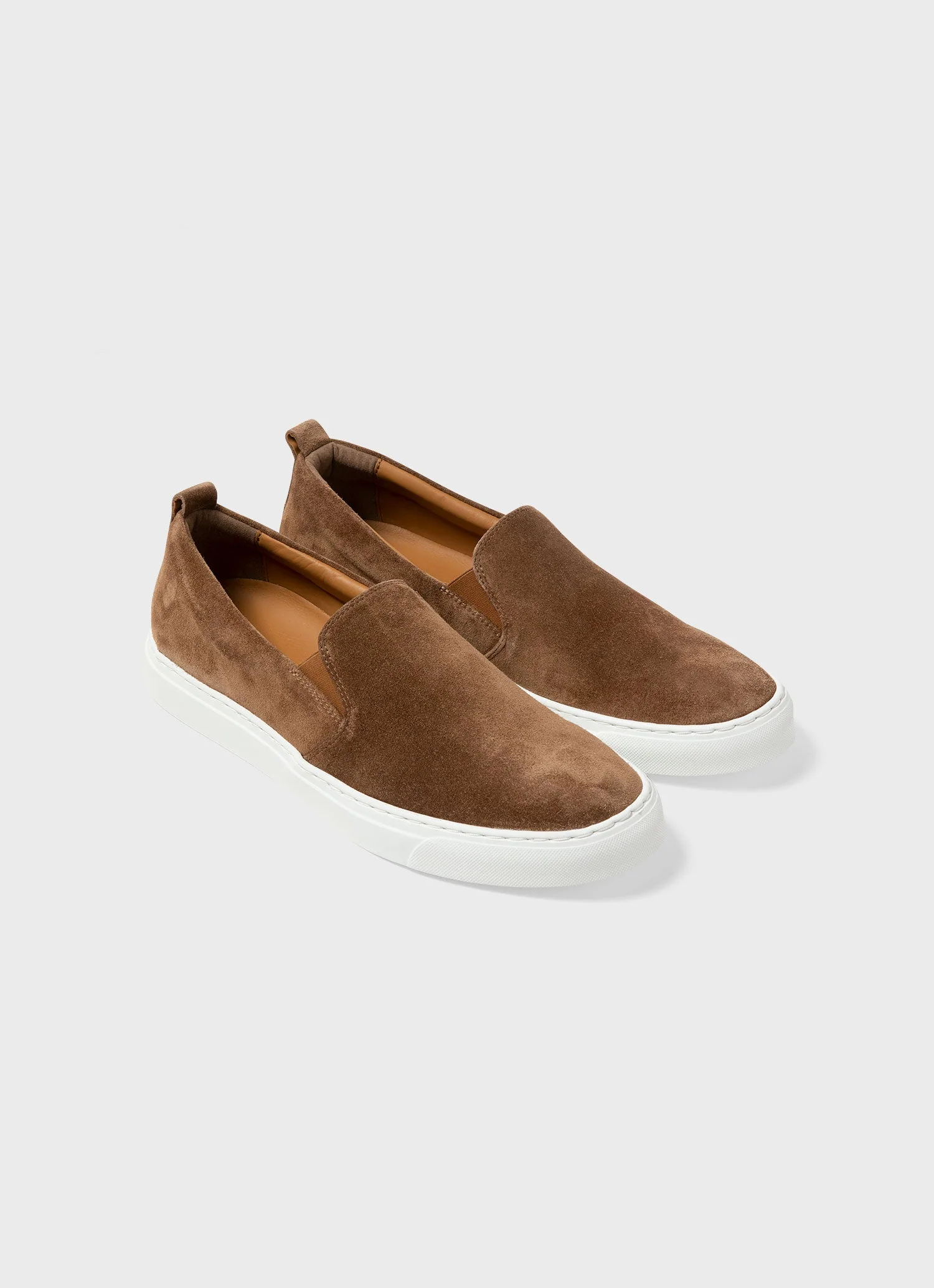 Men's Slip on Trainer in Dark Stone - Image 2